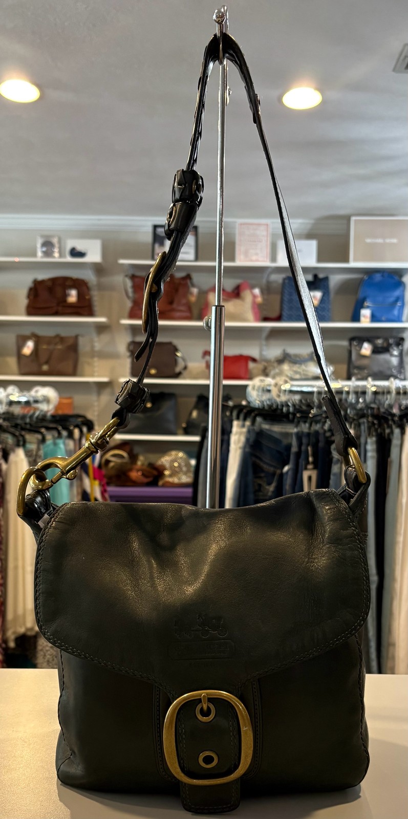 RARE Coach Bleecker Large Flap Shoulder Bag SN:F0769-11419
