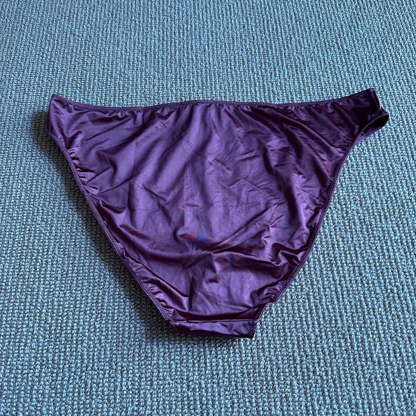 Skims Berry Stretch Satin Bikini, Size 4X NWT