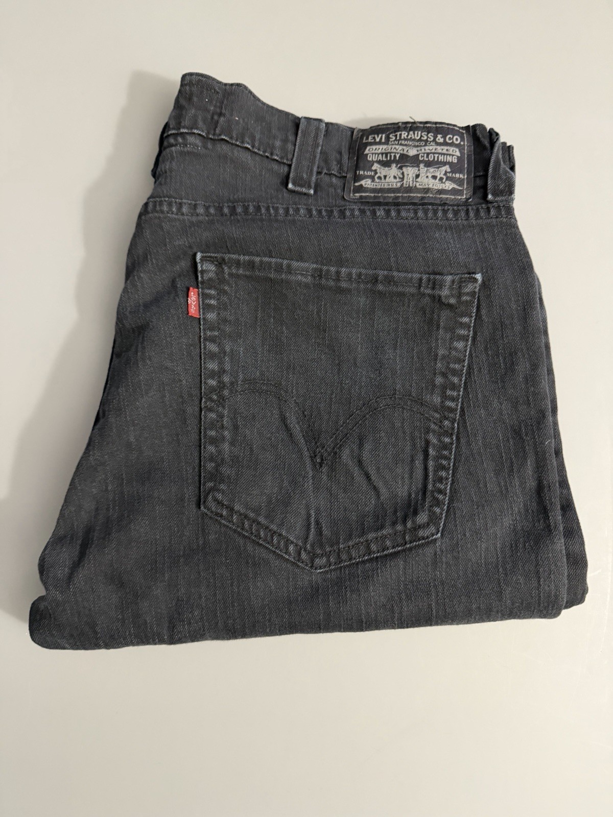 Levi’s 511 Slim Fit Black Jeans Stretch Sits Below Waist Size 38 X 30