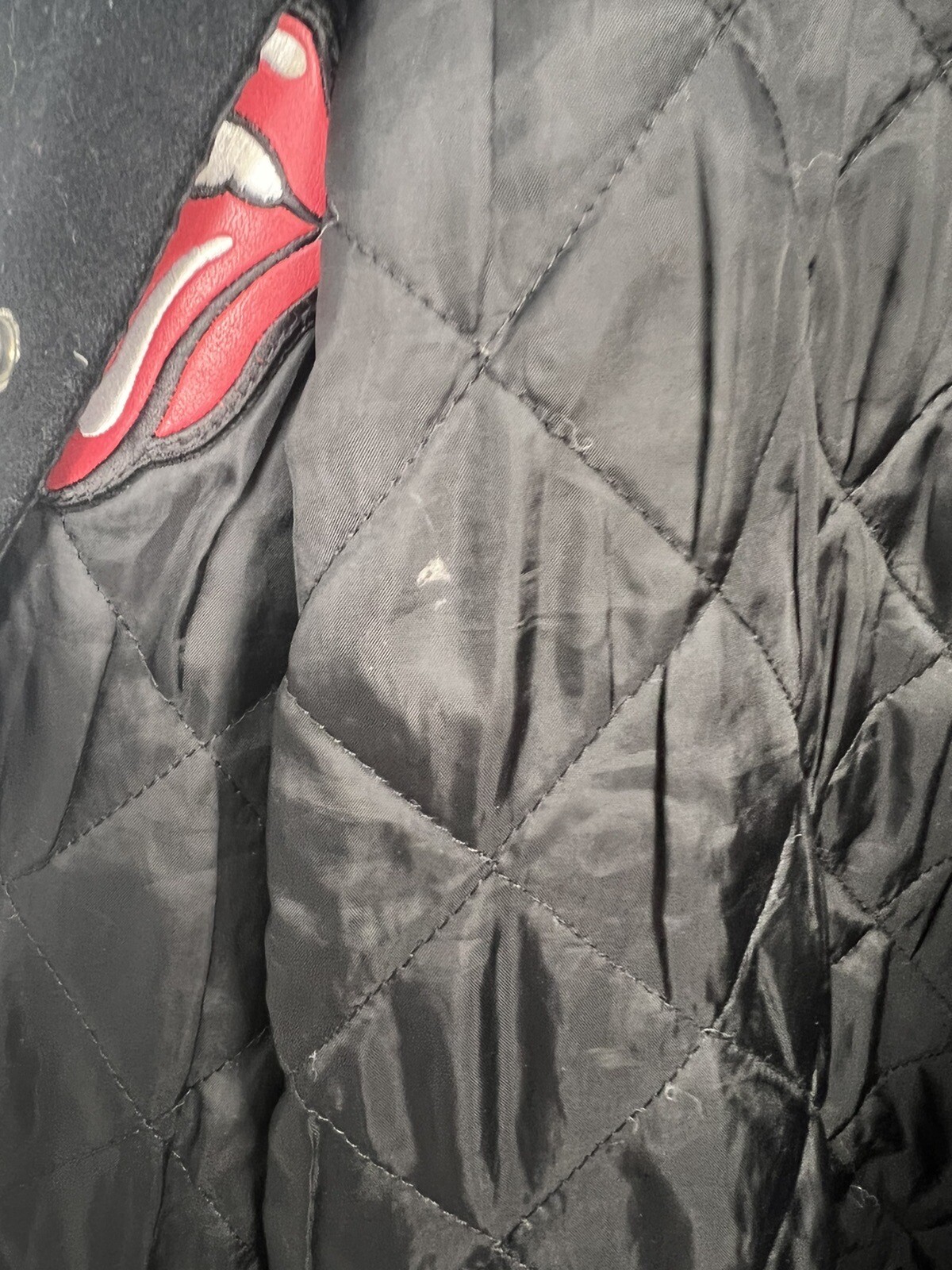 Vintage 2005 Rolling Stones Varsity Jacket Men’s XXL Leather Wool Reversible