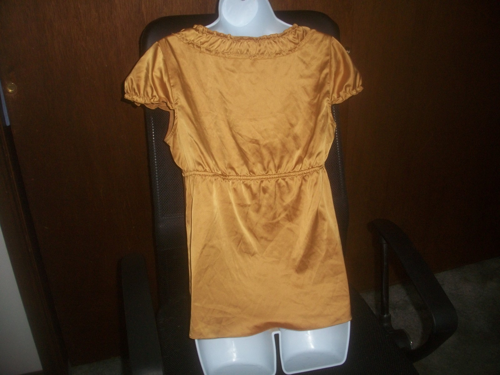 womens boho autumn fall peplum top.camisole smock size small