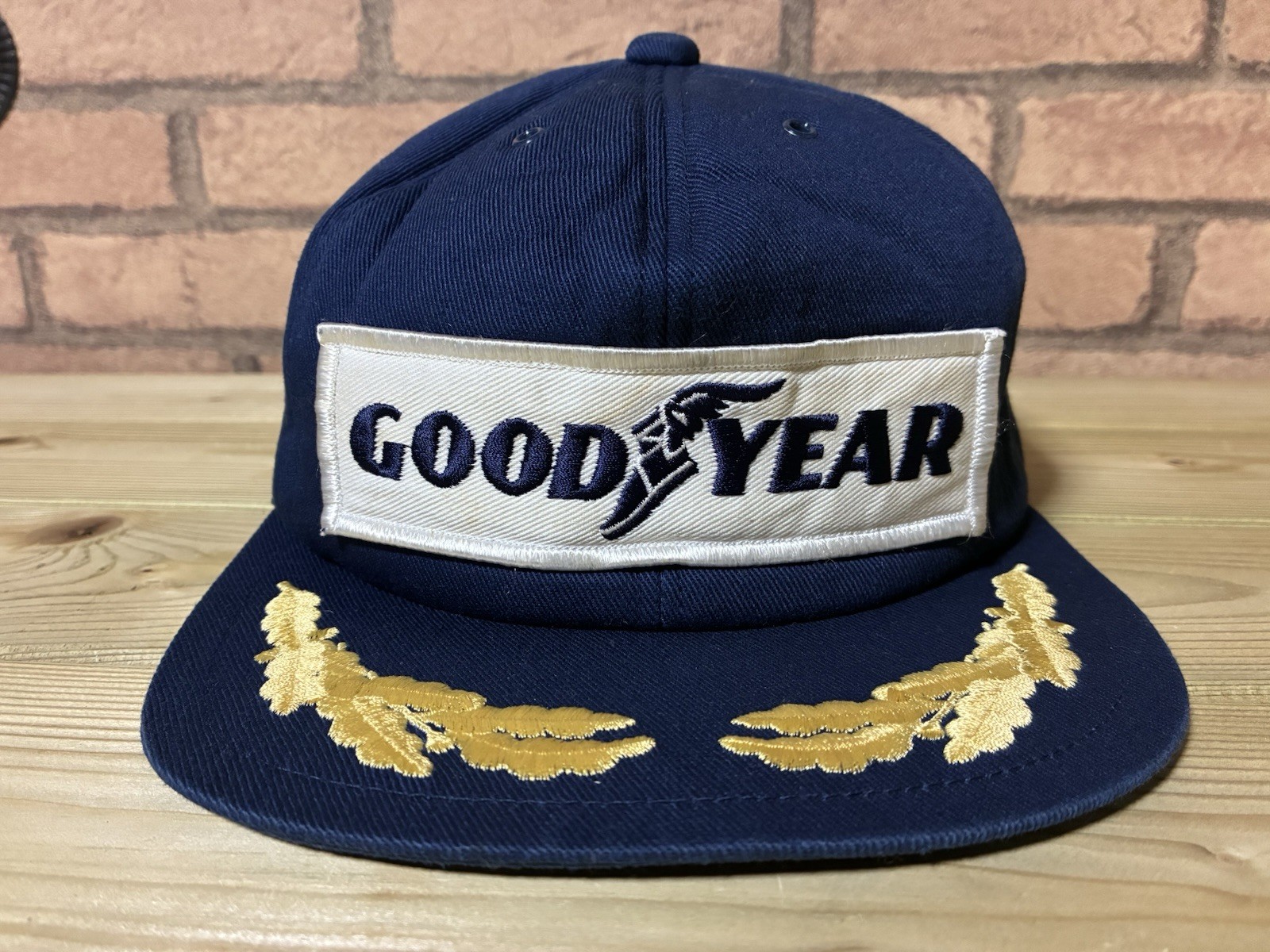 Goodyear Tire Racing Vintage Hat Cap Formula 1 Motorcycle Snapback Made In Japan