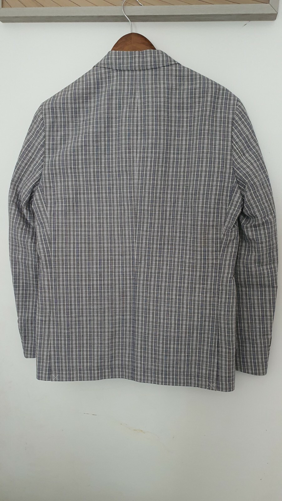 Black Brown 1826 Bright Navy Stripe Mens Linen Jacket Coat Size S MSRP 229 NYC