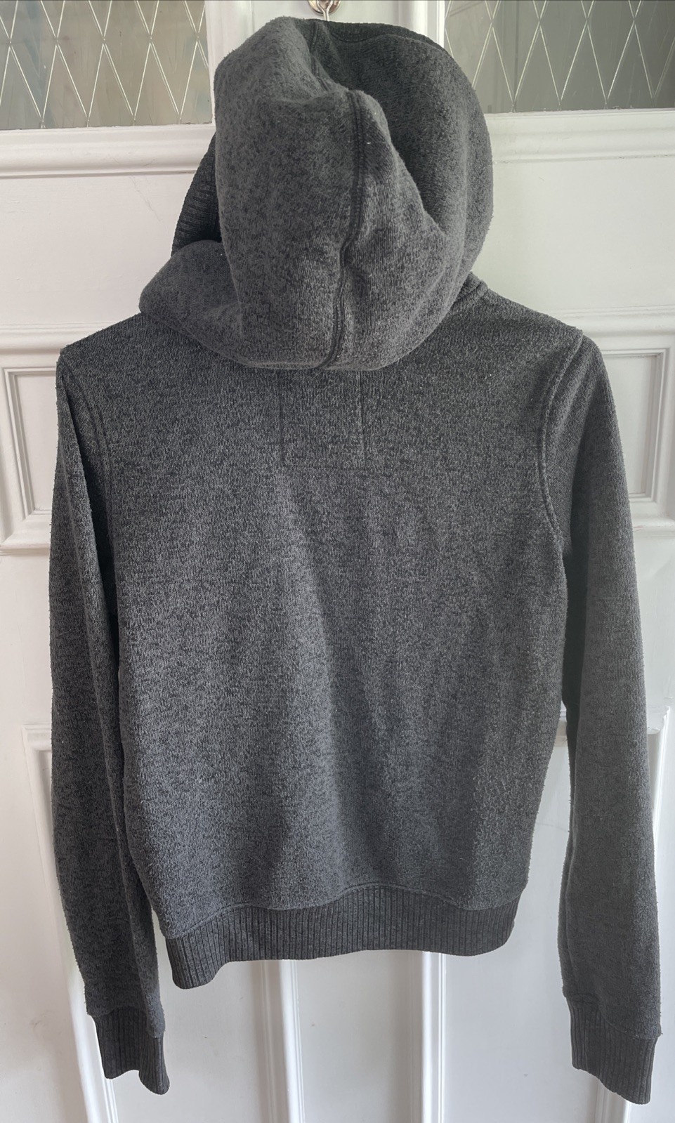 Authentic American Heritage So Medium Gray Zip Up Jacket With Hood & Pockets