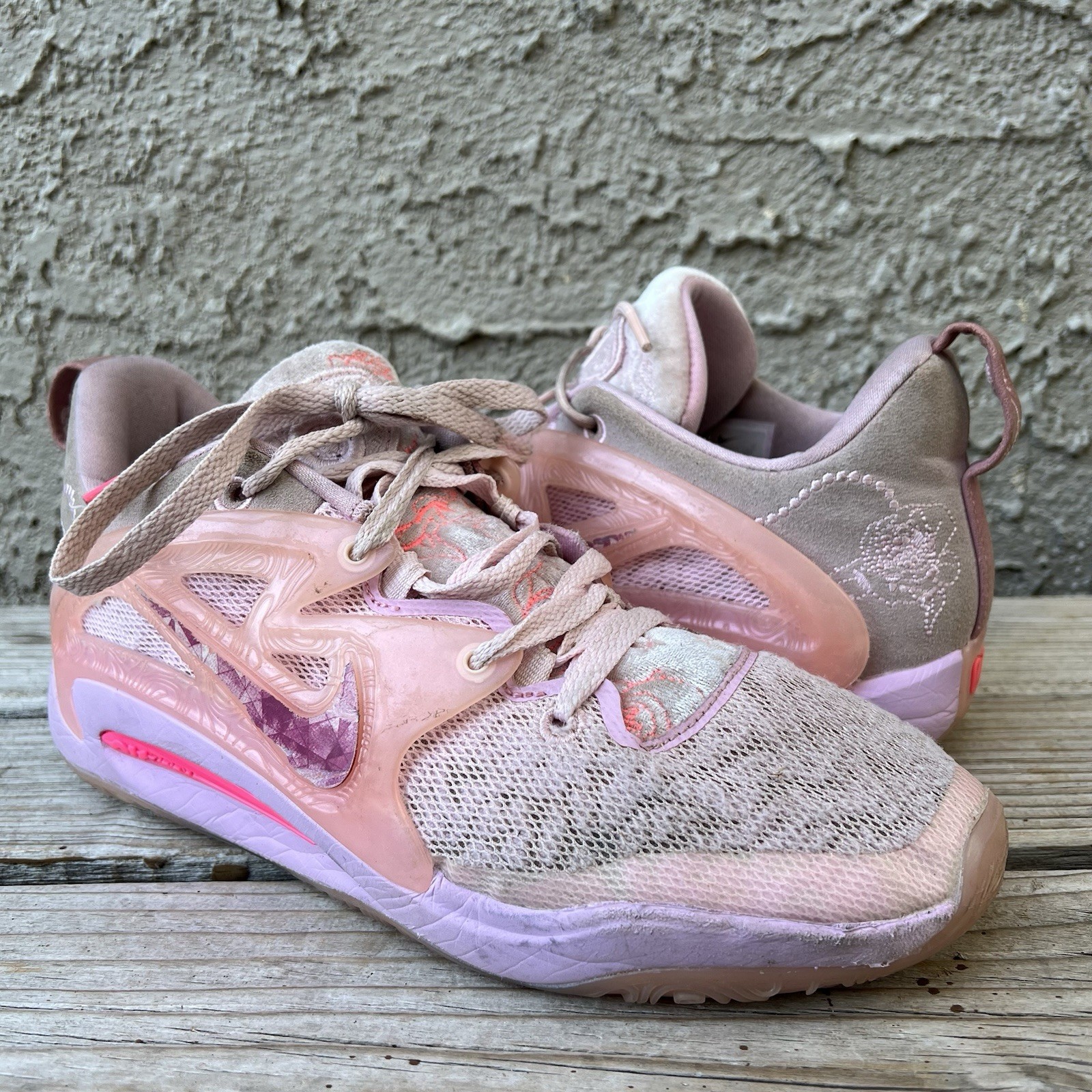 Nike Shoes Men Size 9 KD 15 NRG Aunt Pearl DQ3851-600 Sneakers No Insoles