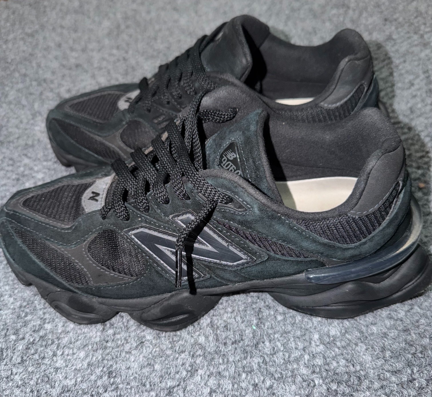 New Balance 9060 Triple Black/Phantom Sneakers U9060BPM Size 10