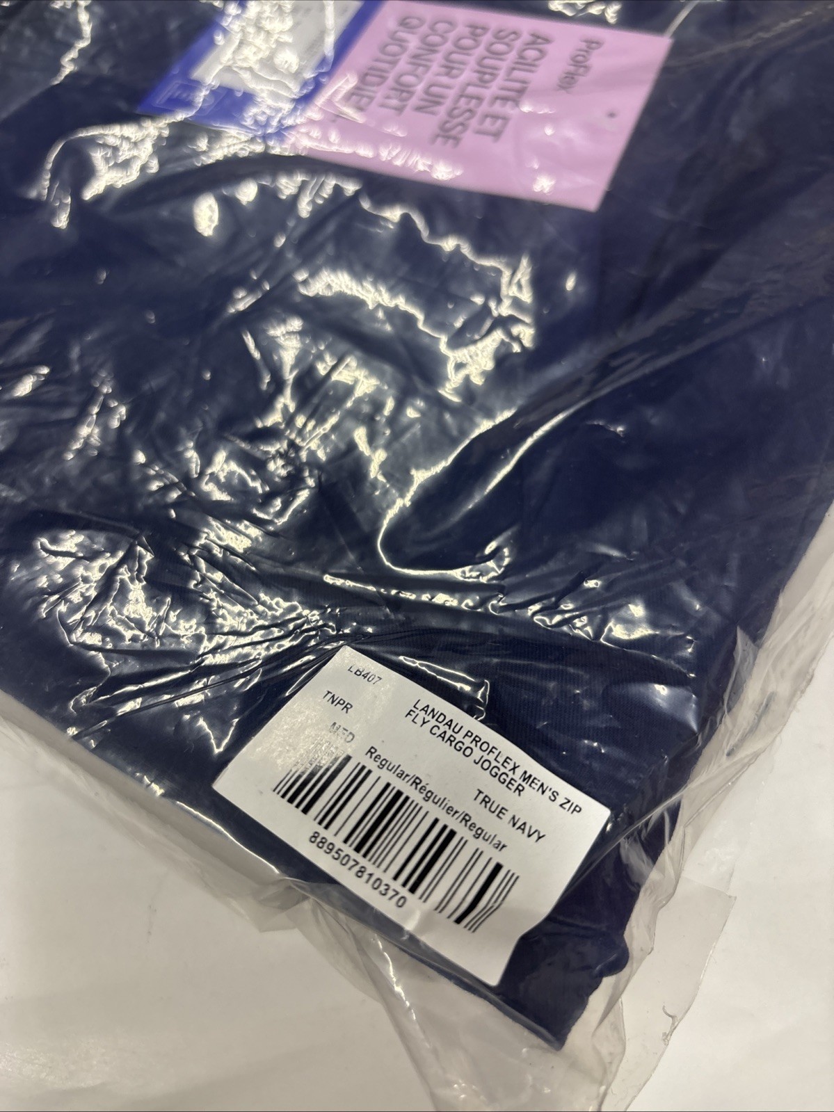 Landau ProFlex LB407 Men’s 7-Pocket Jogger Scrub Pants True Navy Blue Medium