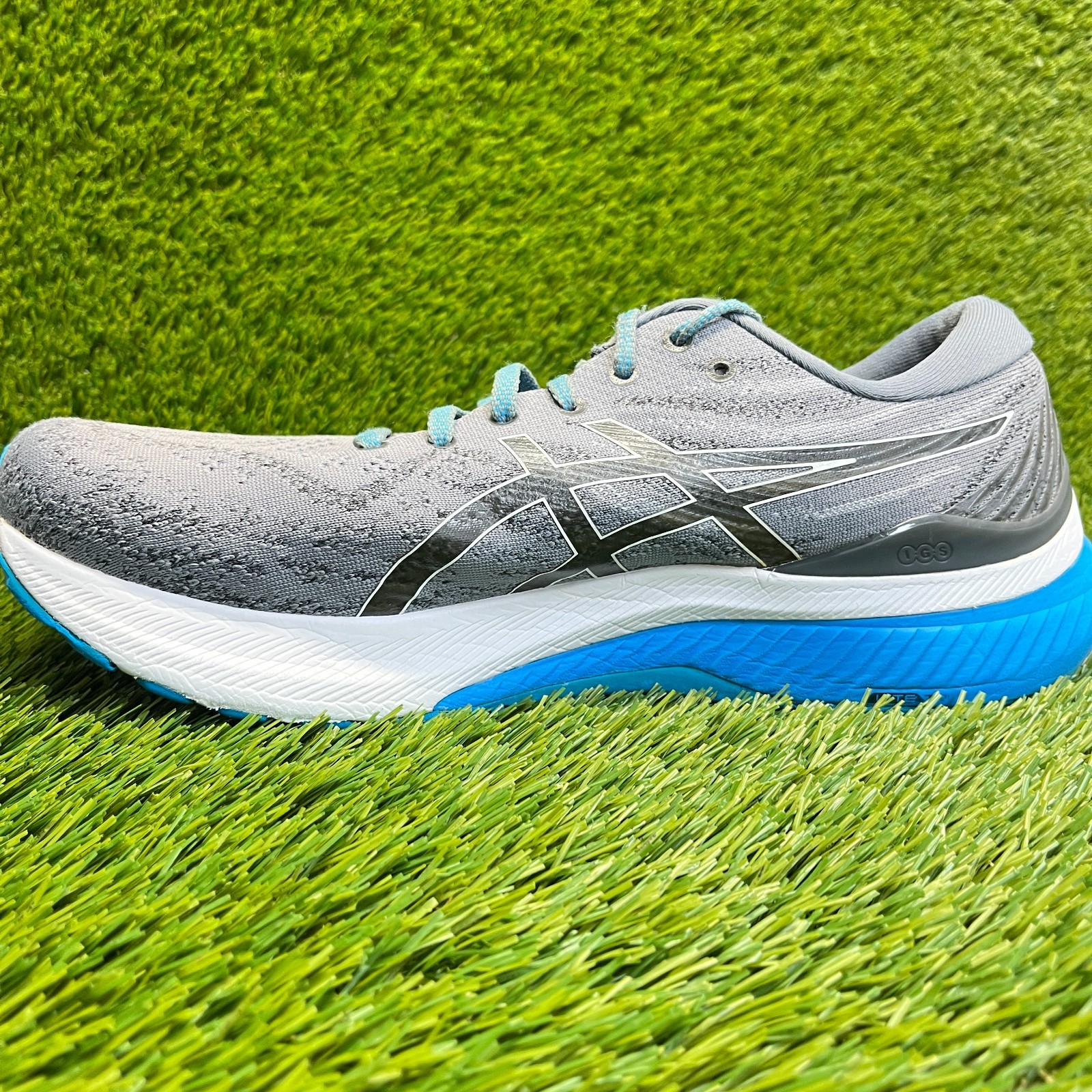 Asics Gel-Kayano 29 Mens Size 10.5 Gray Blue Athletic Running Shoes Sneakers