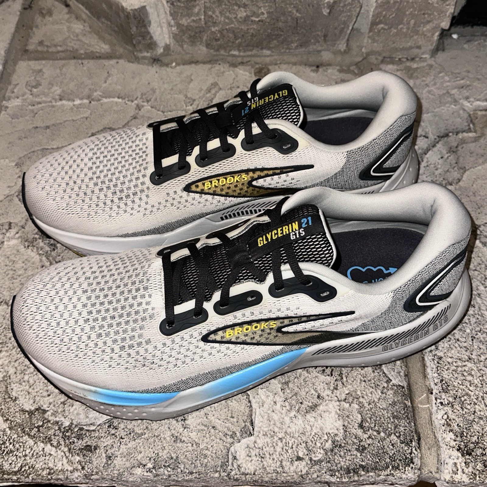 Mint 2024 Brooks Glycerin GTS 21 Coconut Forged Iron Shoes 15 D Men 1104201D184