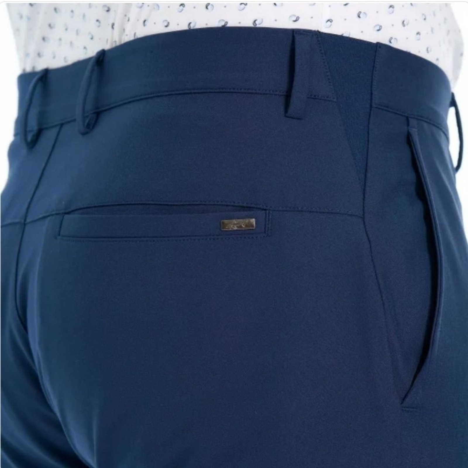 Greg Norman ML75 Men’s Luxe Performance Chino Pants 42×32 Flex Waistband Blue