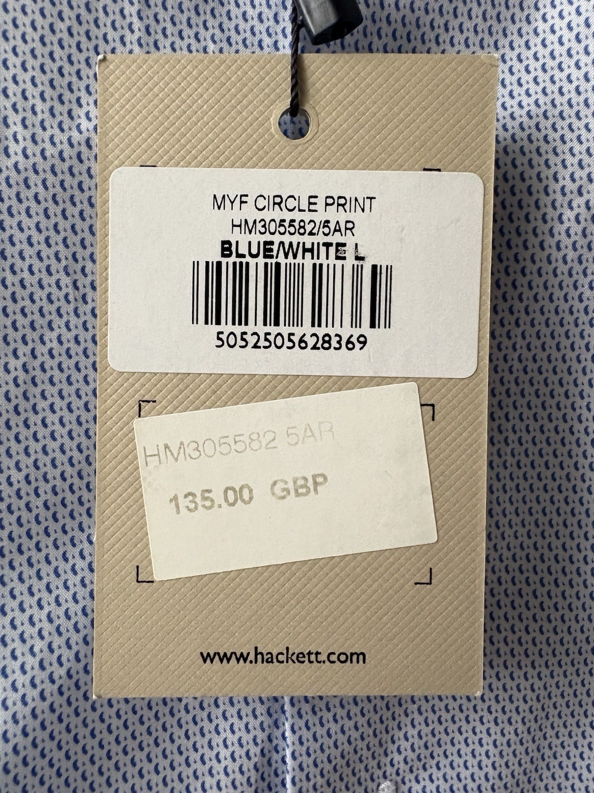 NWT Hackett Mayfair Men’s Size Large Slim Fit (180/100A) Dress Shirt 135.00GBP
