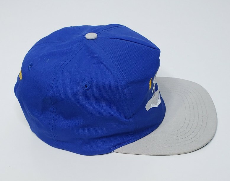 Vintage Wolf-Pak San Sun Terrycloth Head Band Blue Snapback Hat Cap OSFA