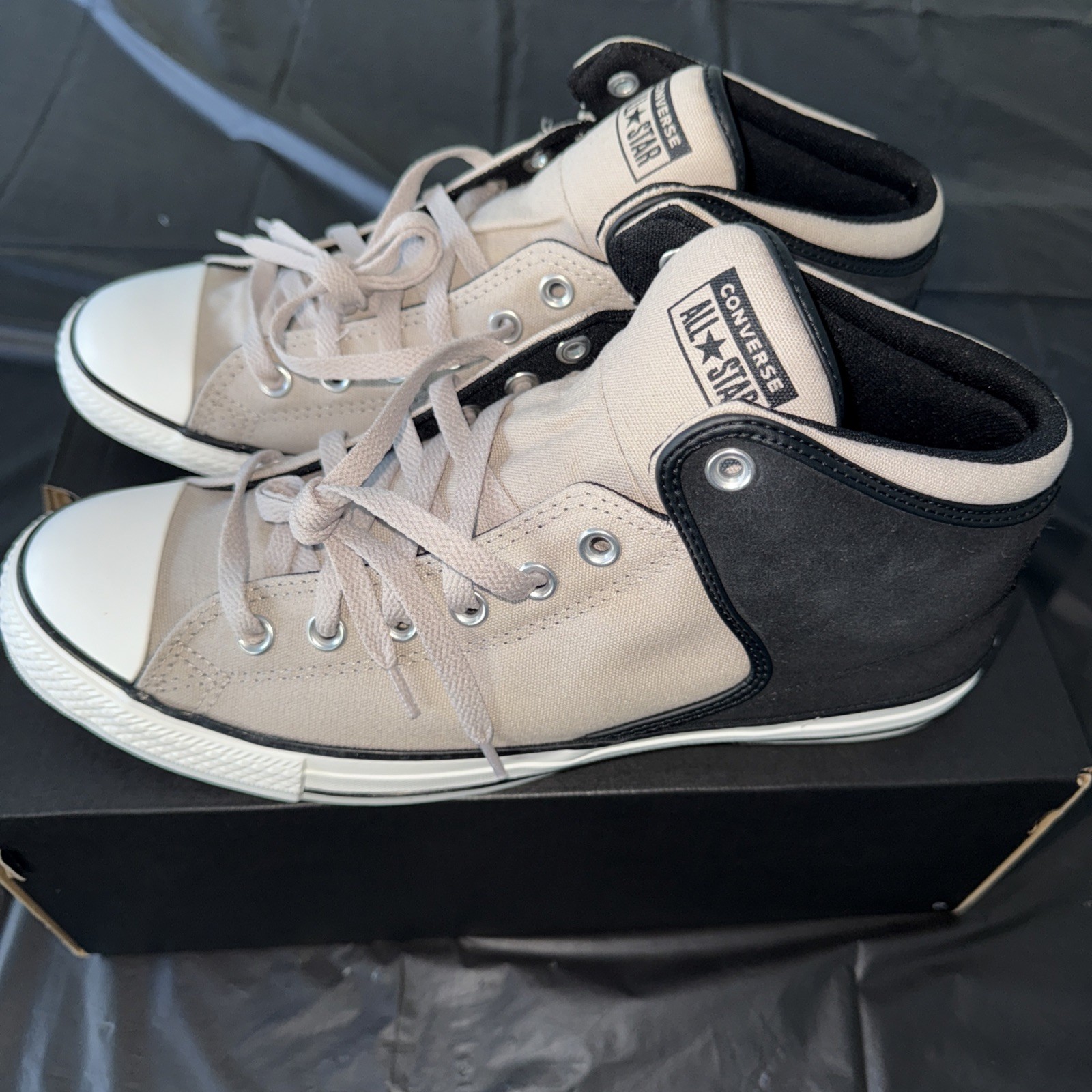 Converse Chuck Taylor All Star High Street Mid Shoe TanBlackWhite Unisex M11 W13