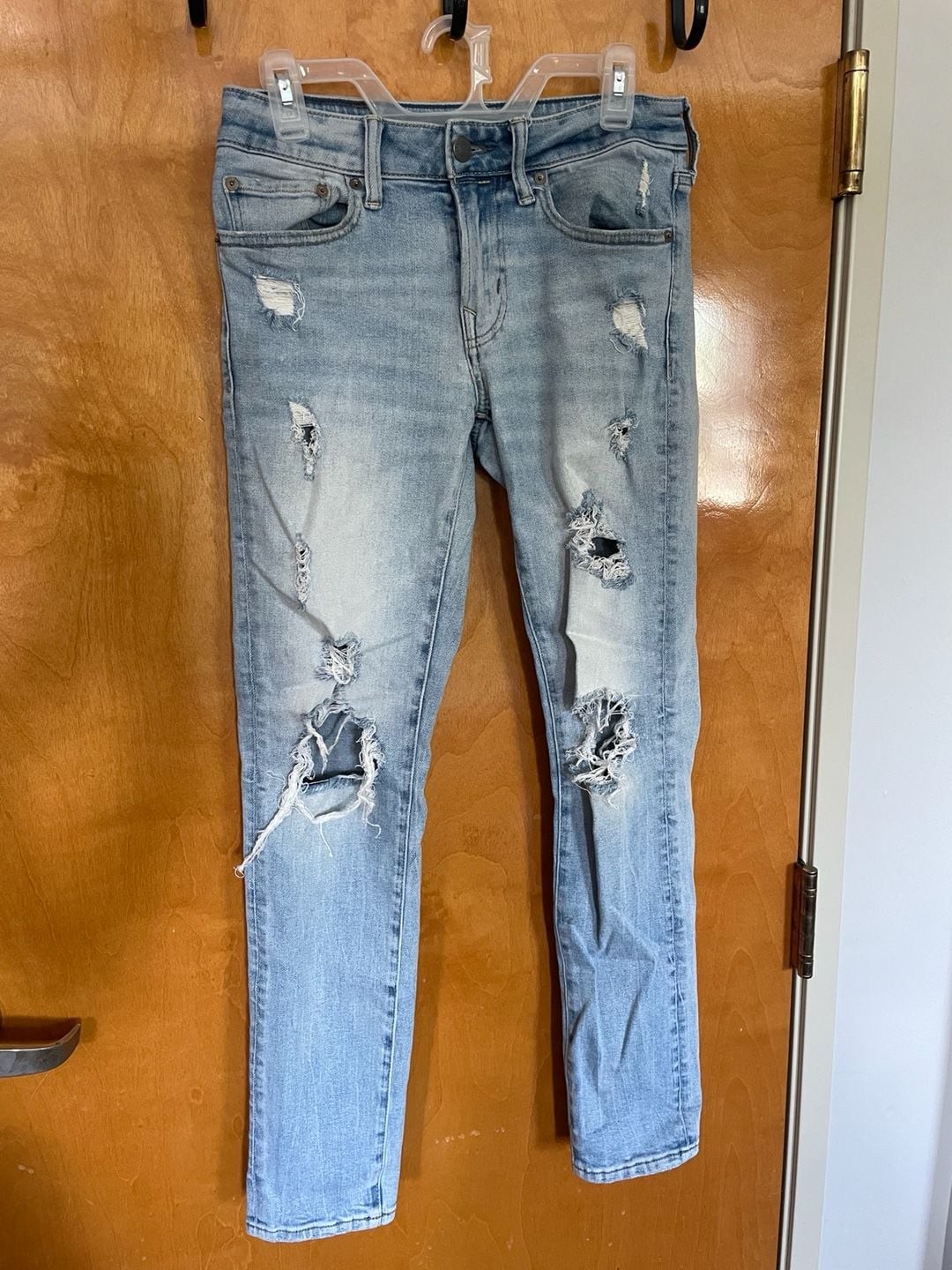 American Eagle Ne(x)t Level Airflex Skinny Ripped Distressed Jeans