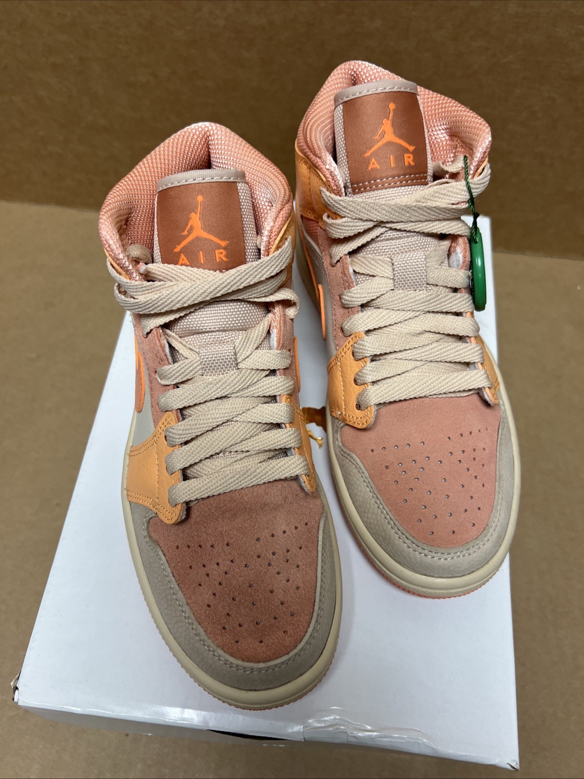Wmns Air Jordan 1 Mid ‘Apricot’ DH4270-800 Size 5 Women