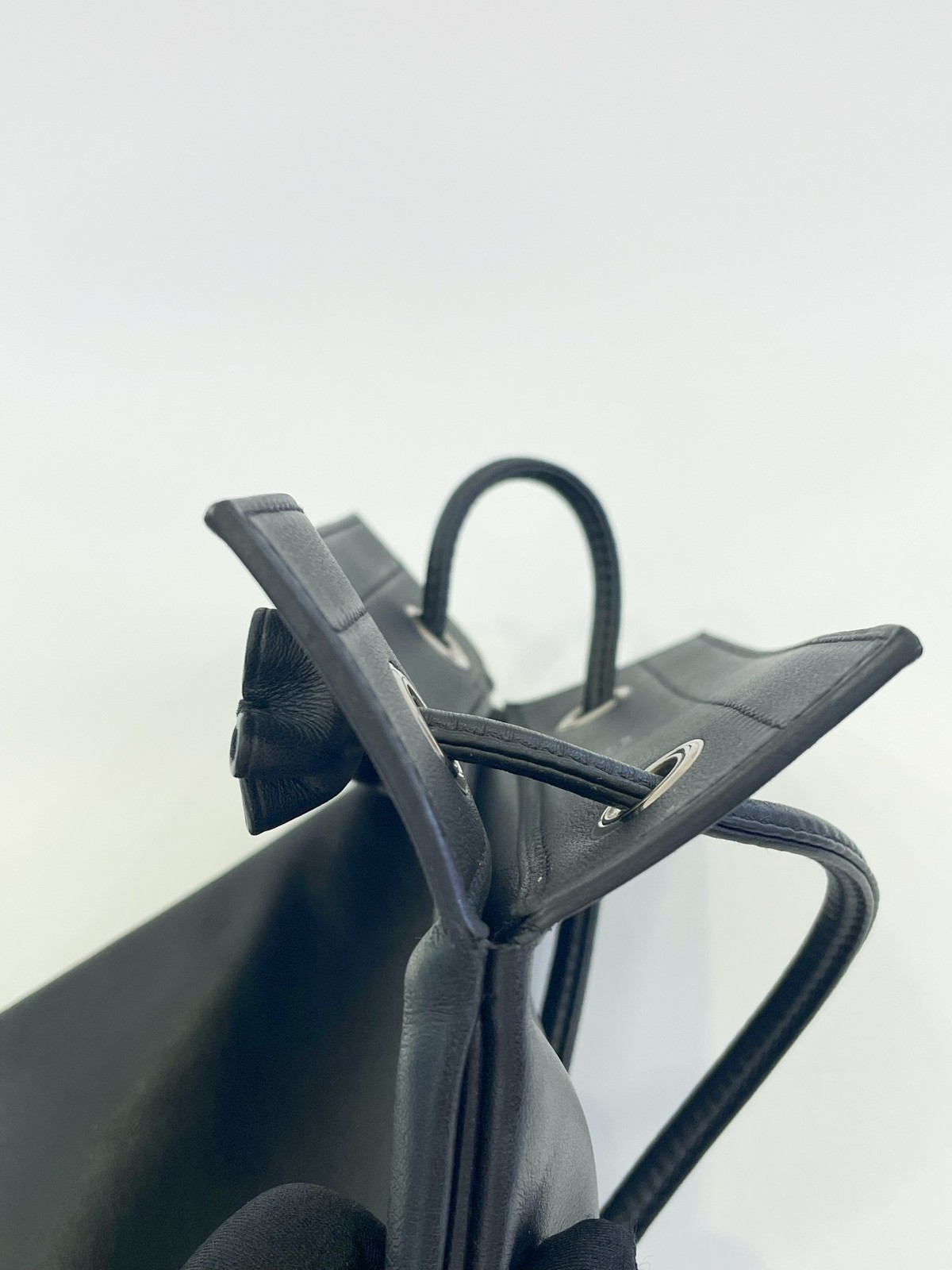 Hermes PHW Aline Shoulder Bag Leather Noir