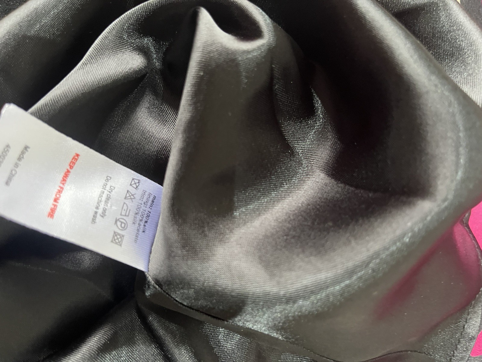 MONSOON 100% Silk Pink Black Blue Beige Fit & Flare Dress Size 10