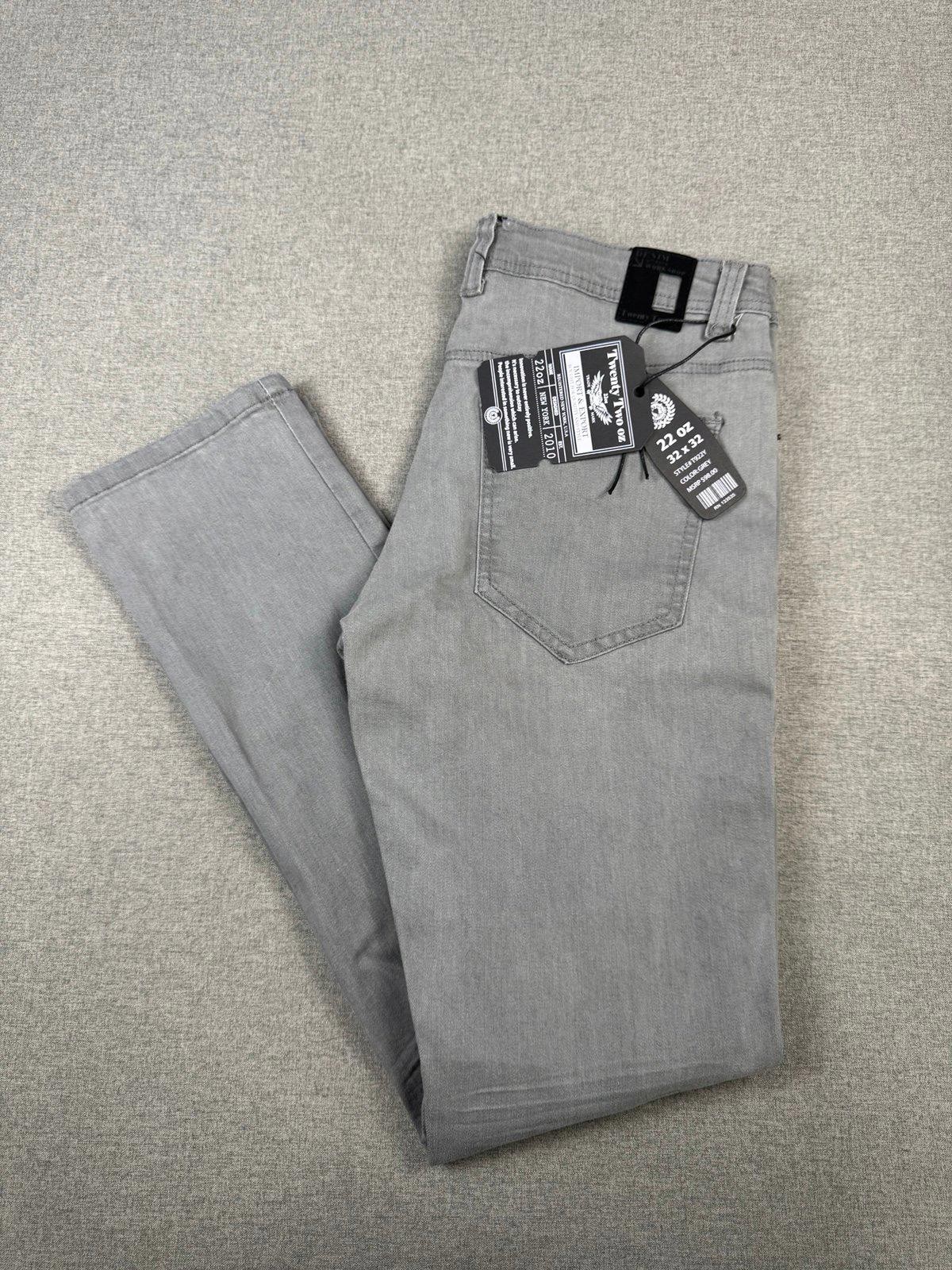 Twenty Two Oz Grey Jeans 22oz Denim Mens 32×32 New With Tags