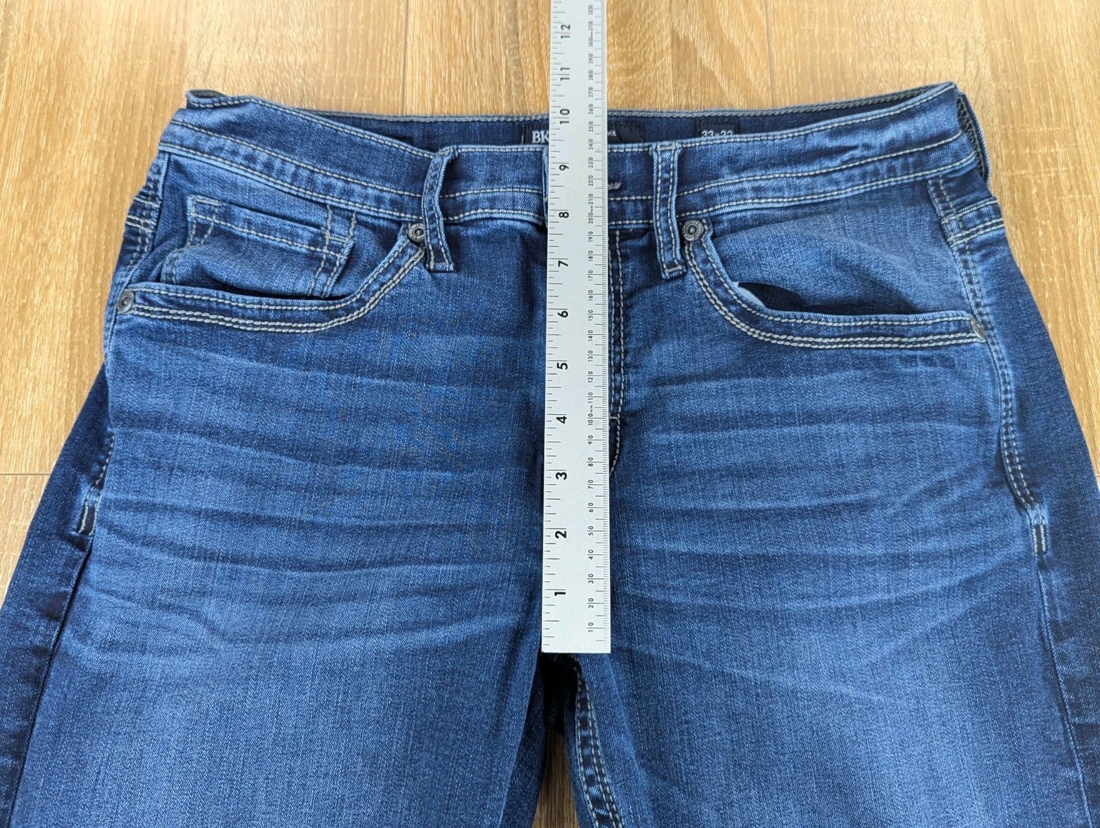 BKE Buckle Jake Straight Leg Mens 33×32 (ACTUAL 30×32) Dark Wash Denim