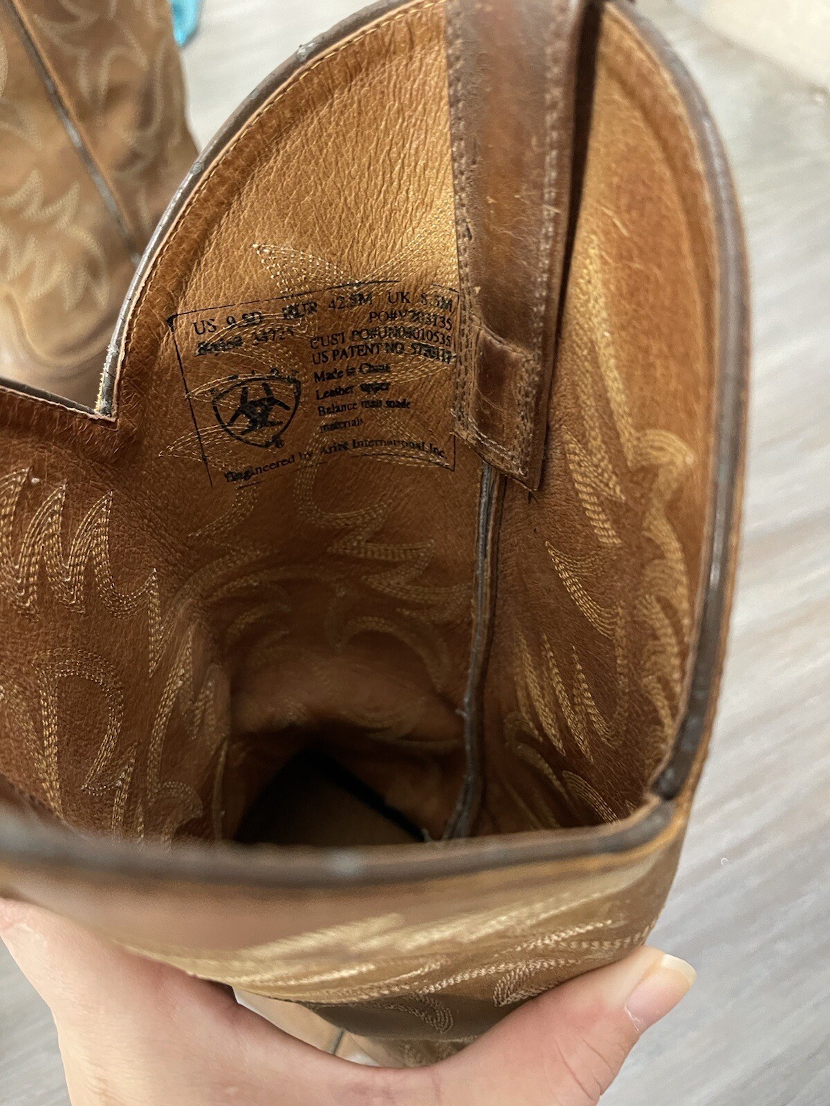 Ariat 34725 Brown Heritage Men- 9.5D Western Cowboy Boots