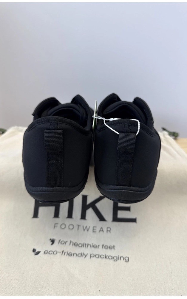 NWT Hike Footwear Stride Black Barefoot Sneaker Unisex Size EU41 W10-10.5 M8-8.5