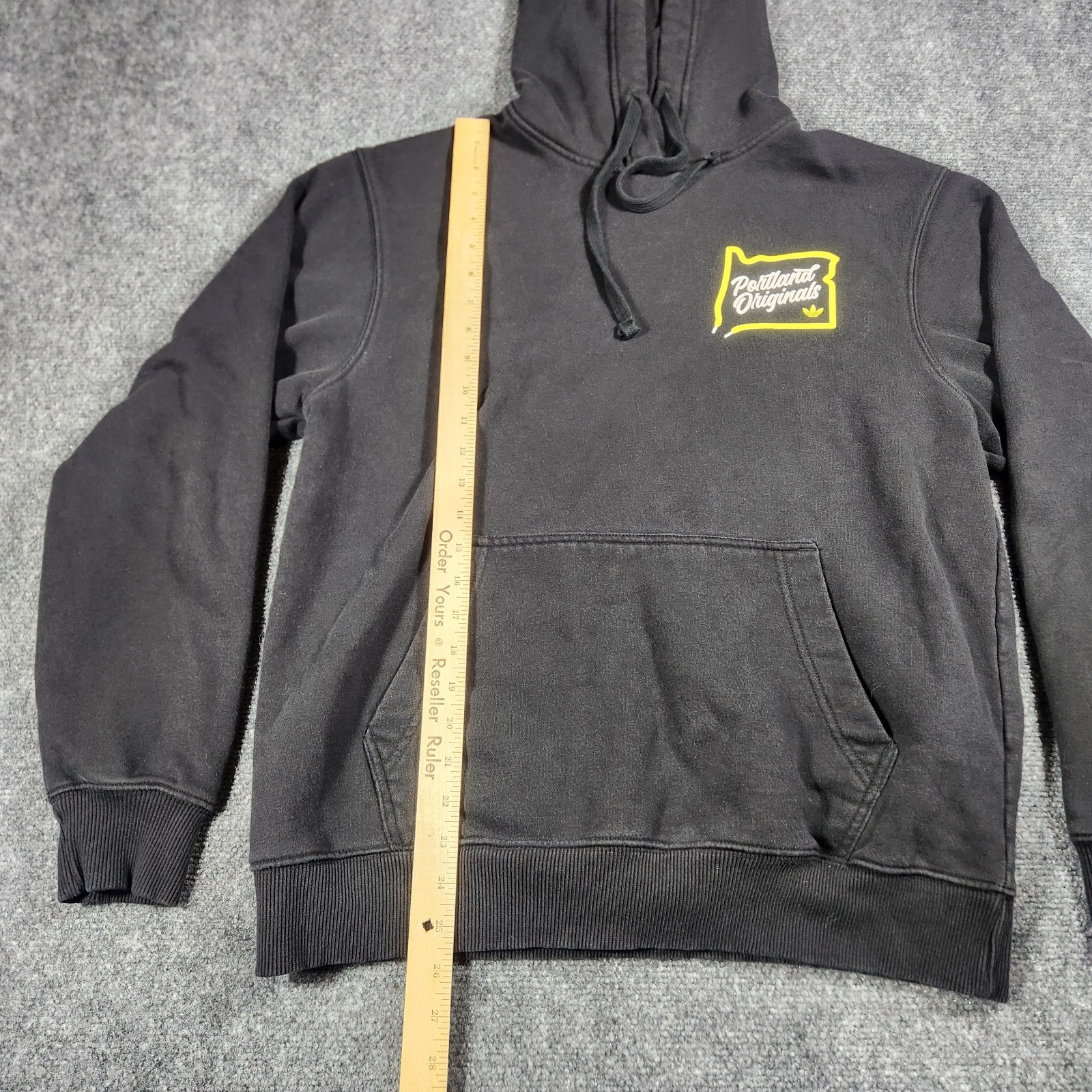 Adidas Portland Originals Hoodie Mens Medium Long Sleeve Black Atheltic Casual