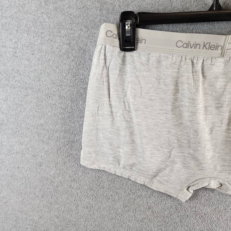 Calvin Klein Ultra Soft Modal Trunk Men’s Large Gray Heather Logo Waistband