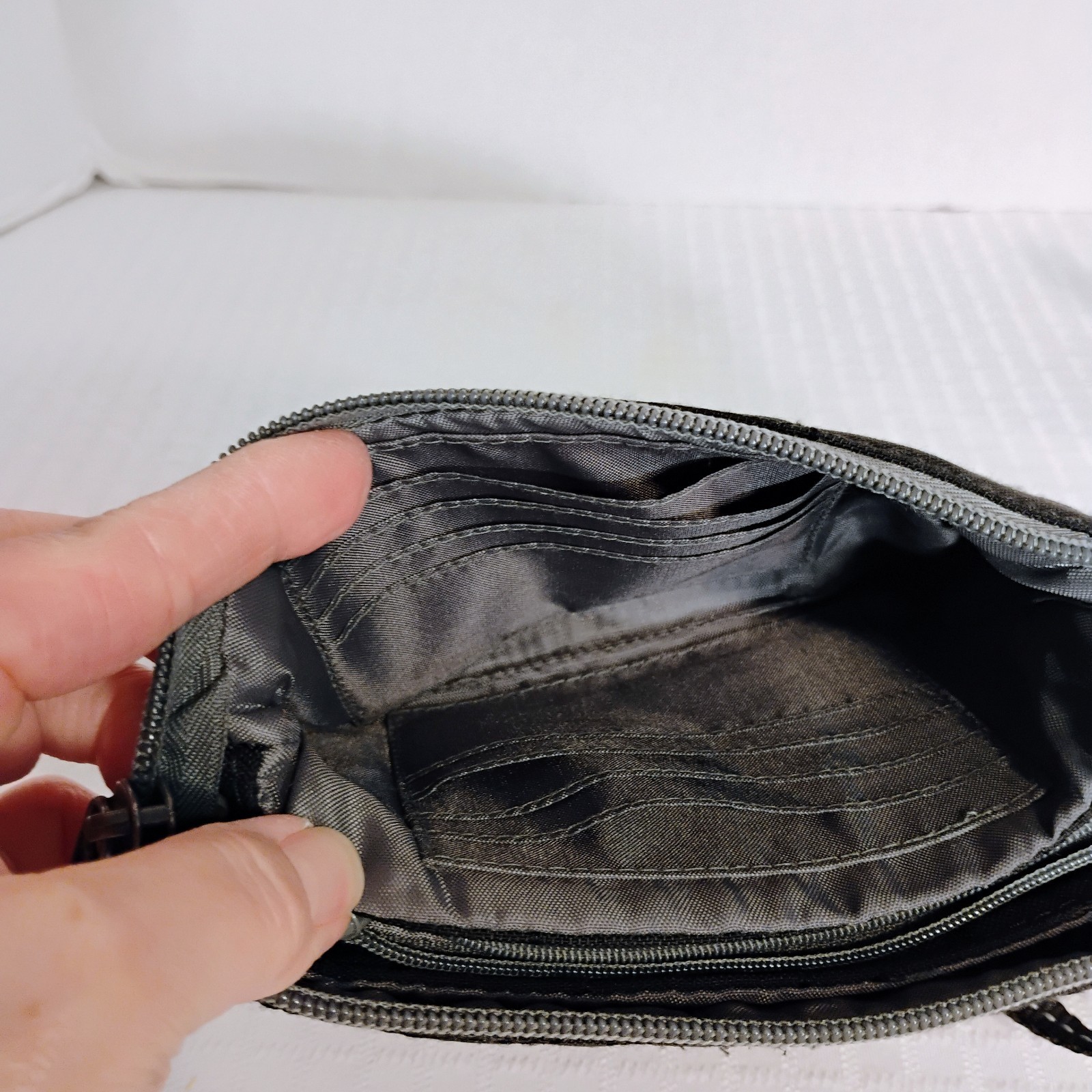 Thirty-one Black Quilted Vary You Wristlet