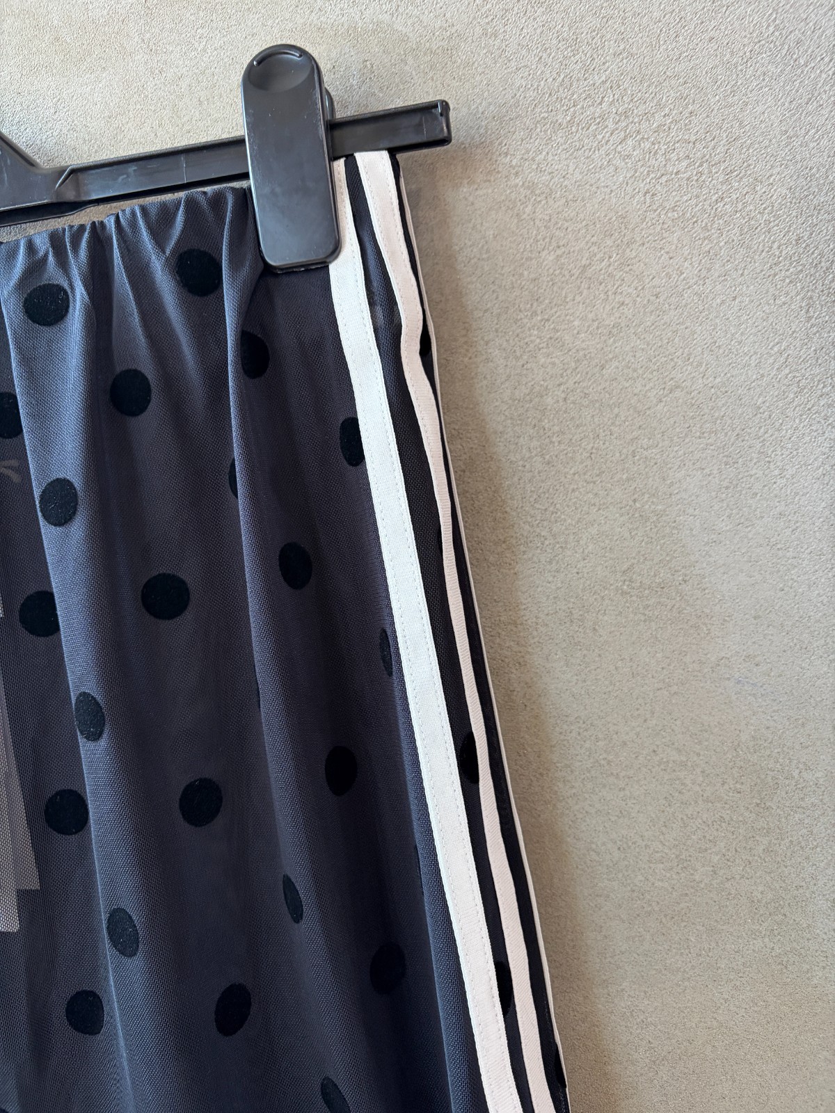 adidas Originals Sheer Polka Dot Skirt Women Lifestyle Casual AsiaFit NWT KV1177