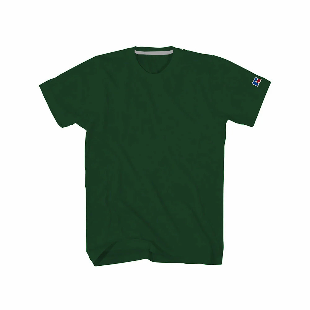 Russell Athletic Men’s Basic Solid Short Sleeve T-Shirt, Lake Forest Green