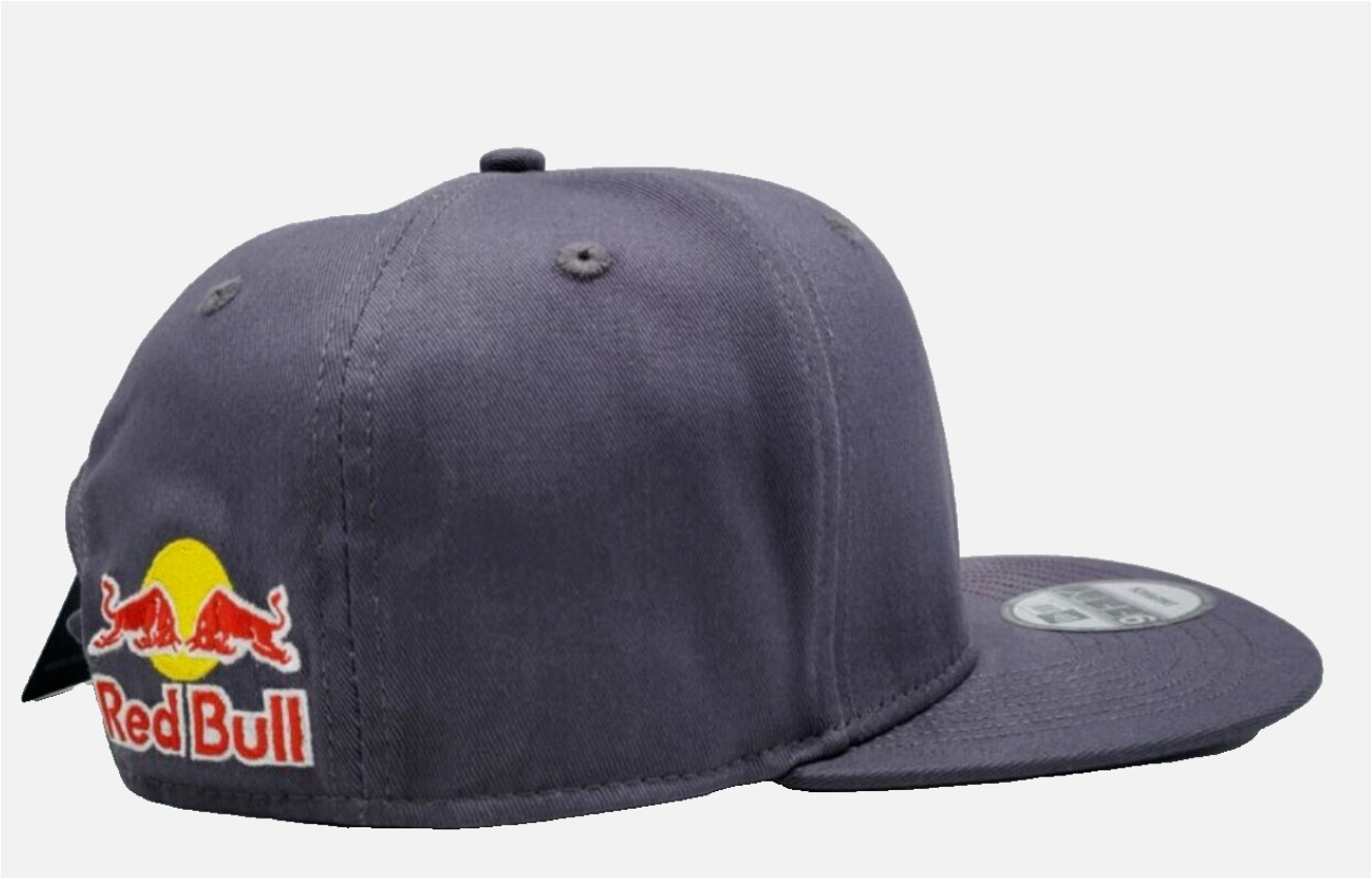 Slate Gray Flat Brim Cap w/ 3 logos. Snapback. BMX. MotorBike. MotoGP. Extreme.