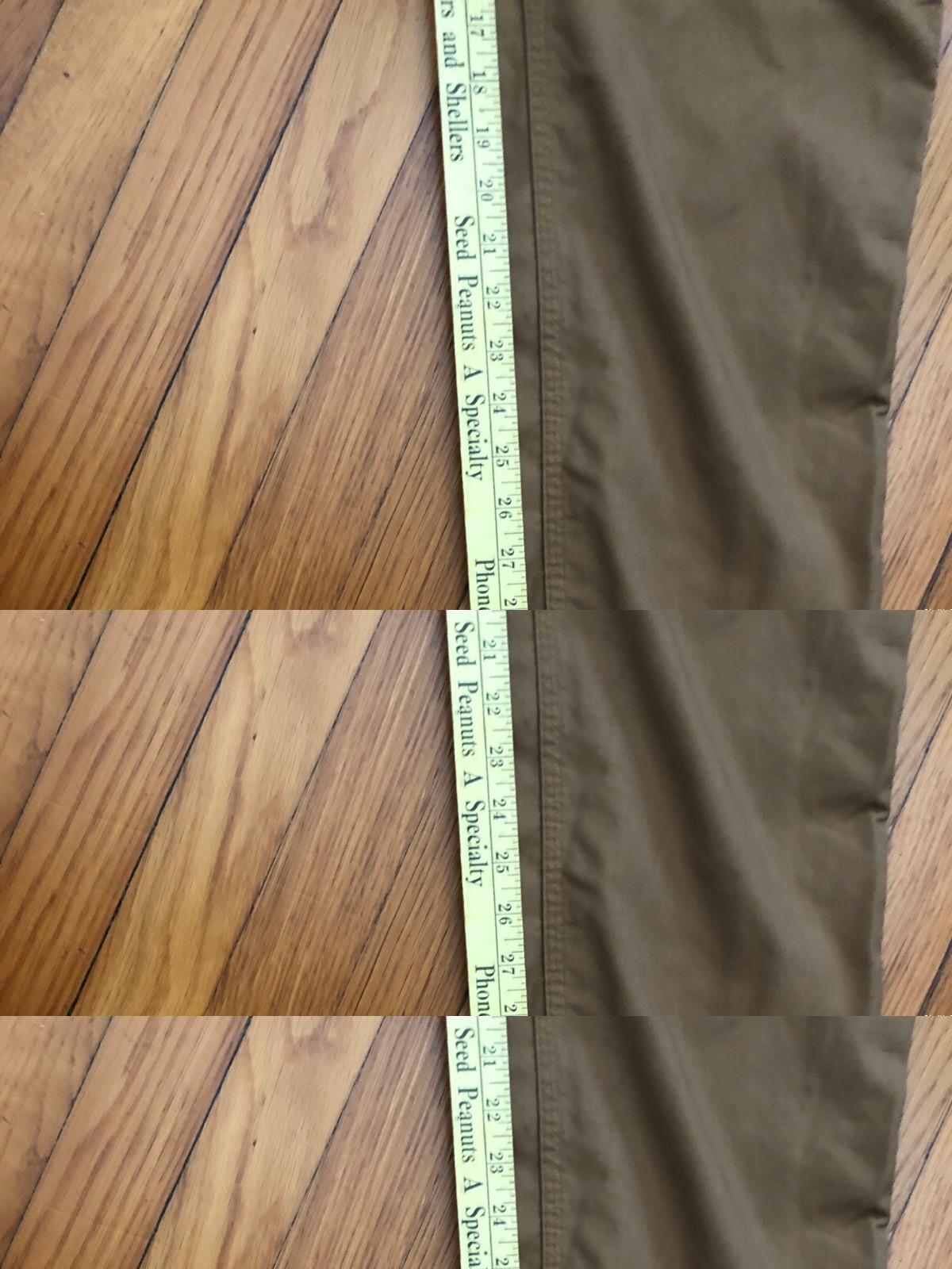 Carhartt Carpenter Brown Dungaree Fit Canvas Work Pants Men Size 32×34