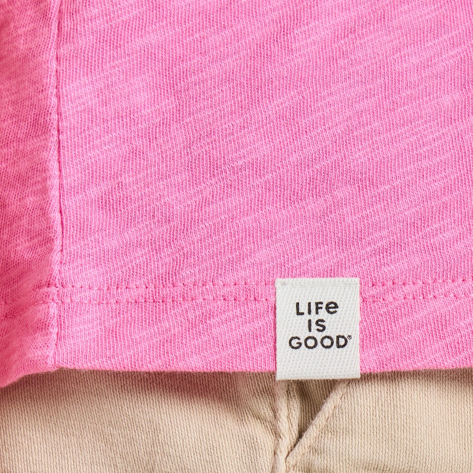 Life is Good. Women’s Embroidered Graphic Palm Slub Easy Fit Tank