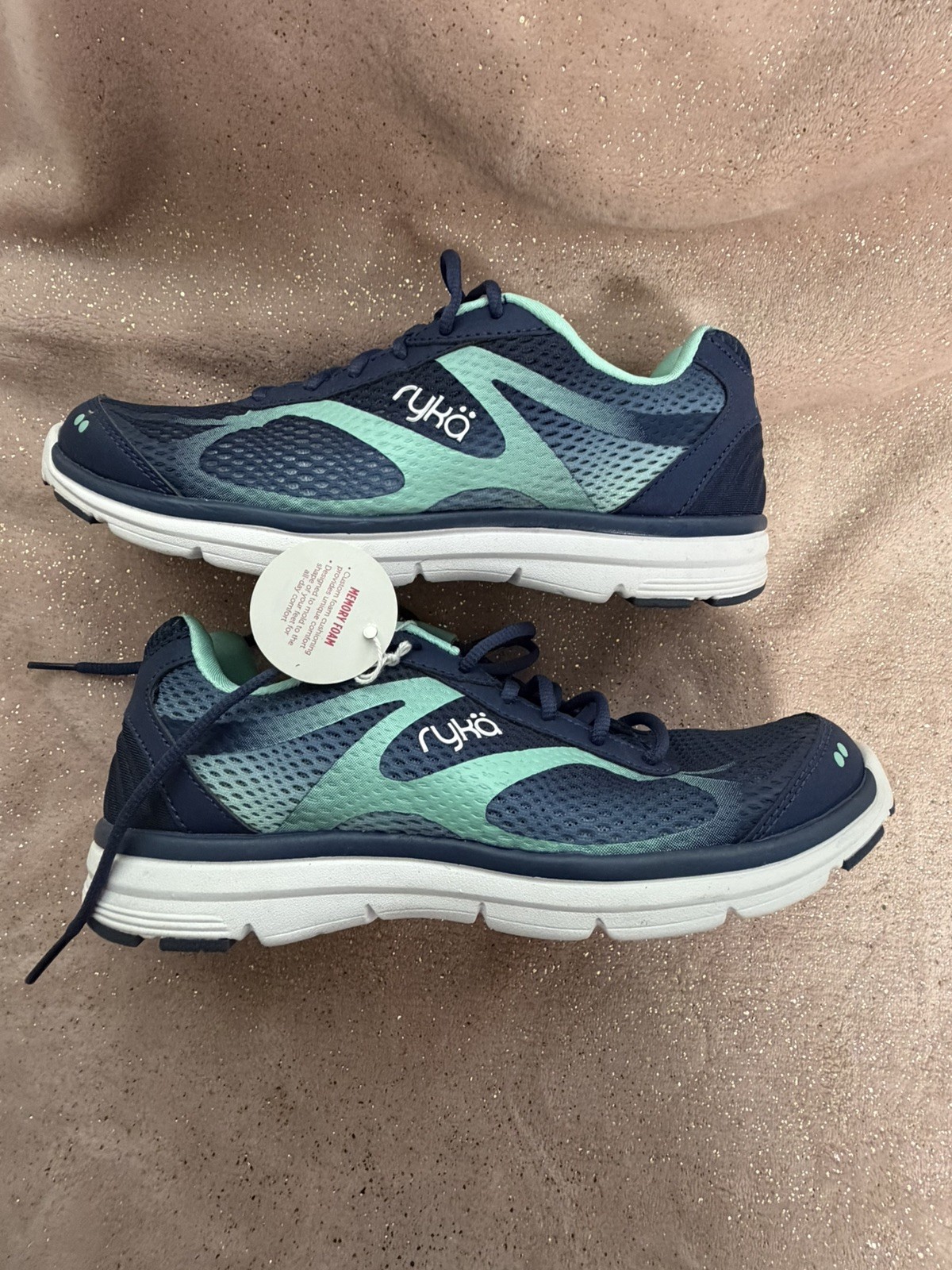 RYKA Illumine women’s blue sneakers Walking shoes Size 8 Memory Foam Insole NWT