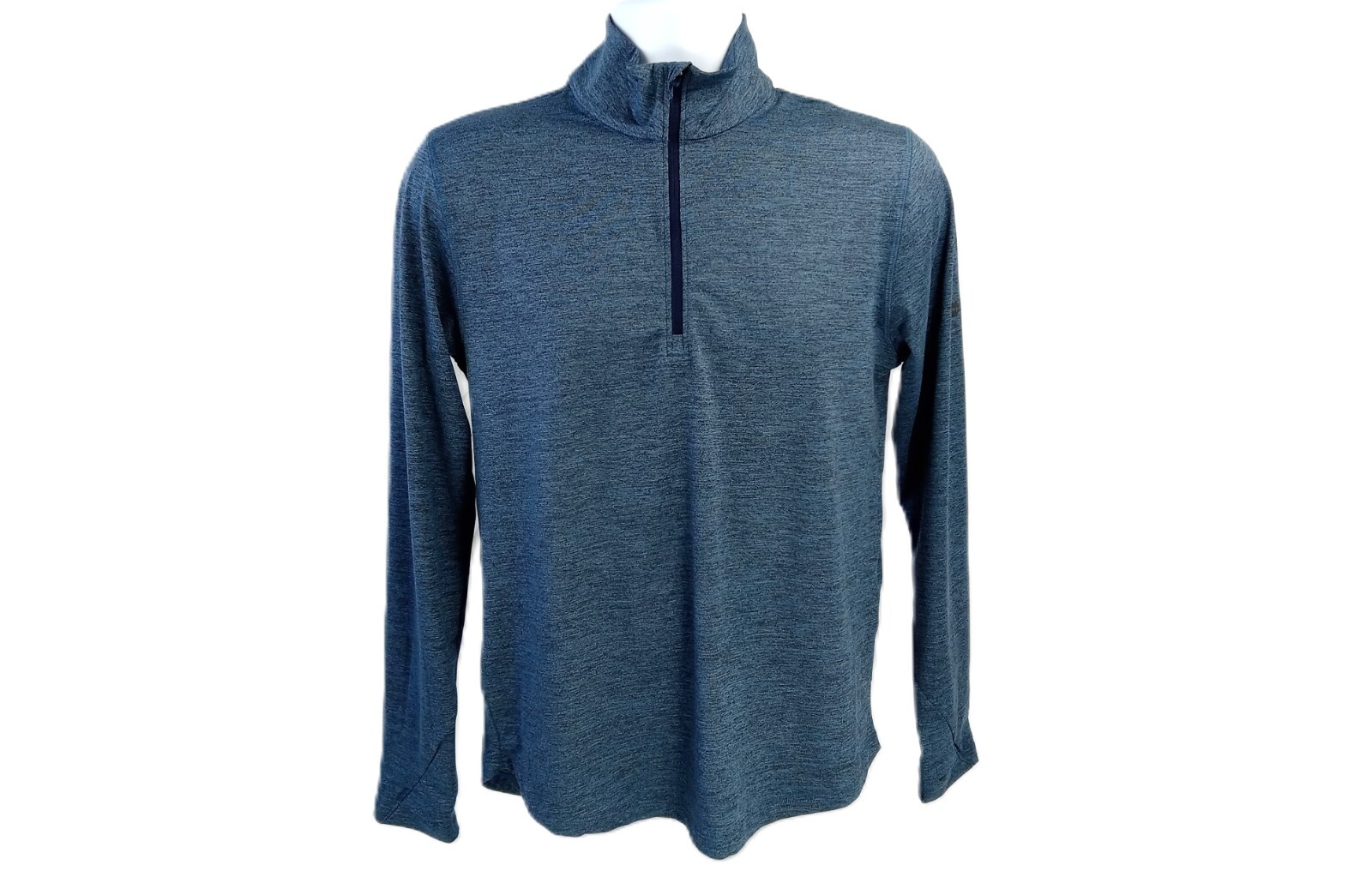 All In Motion Mens 1/2 Zip Lightweight Mock Neck Long Sleeve, UPF 50+, Quick Dry