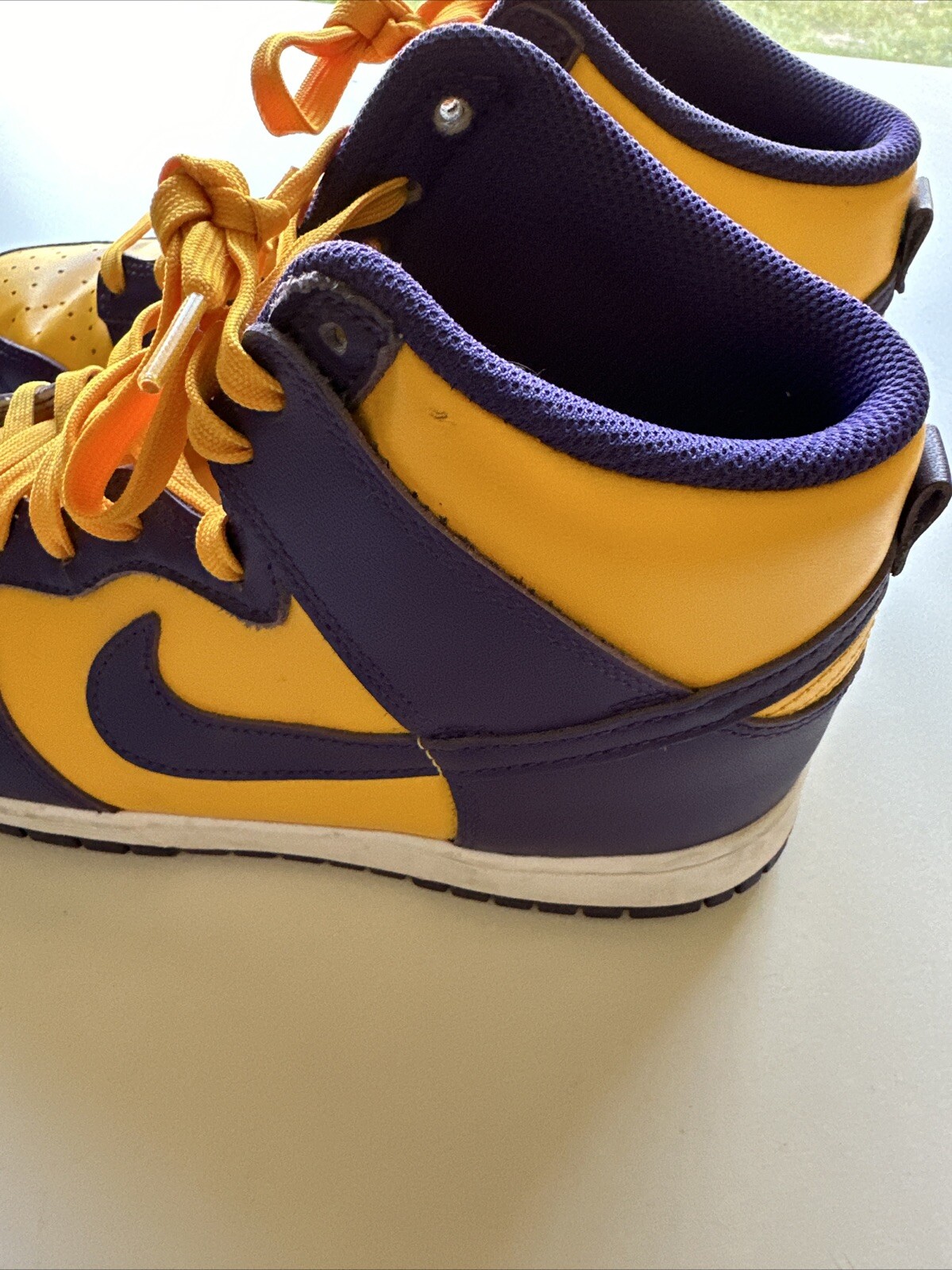 Nike Dunk High Lakers Mens Size 10 DD1399500 Purple Yellow Basketball Shoes
