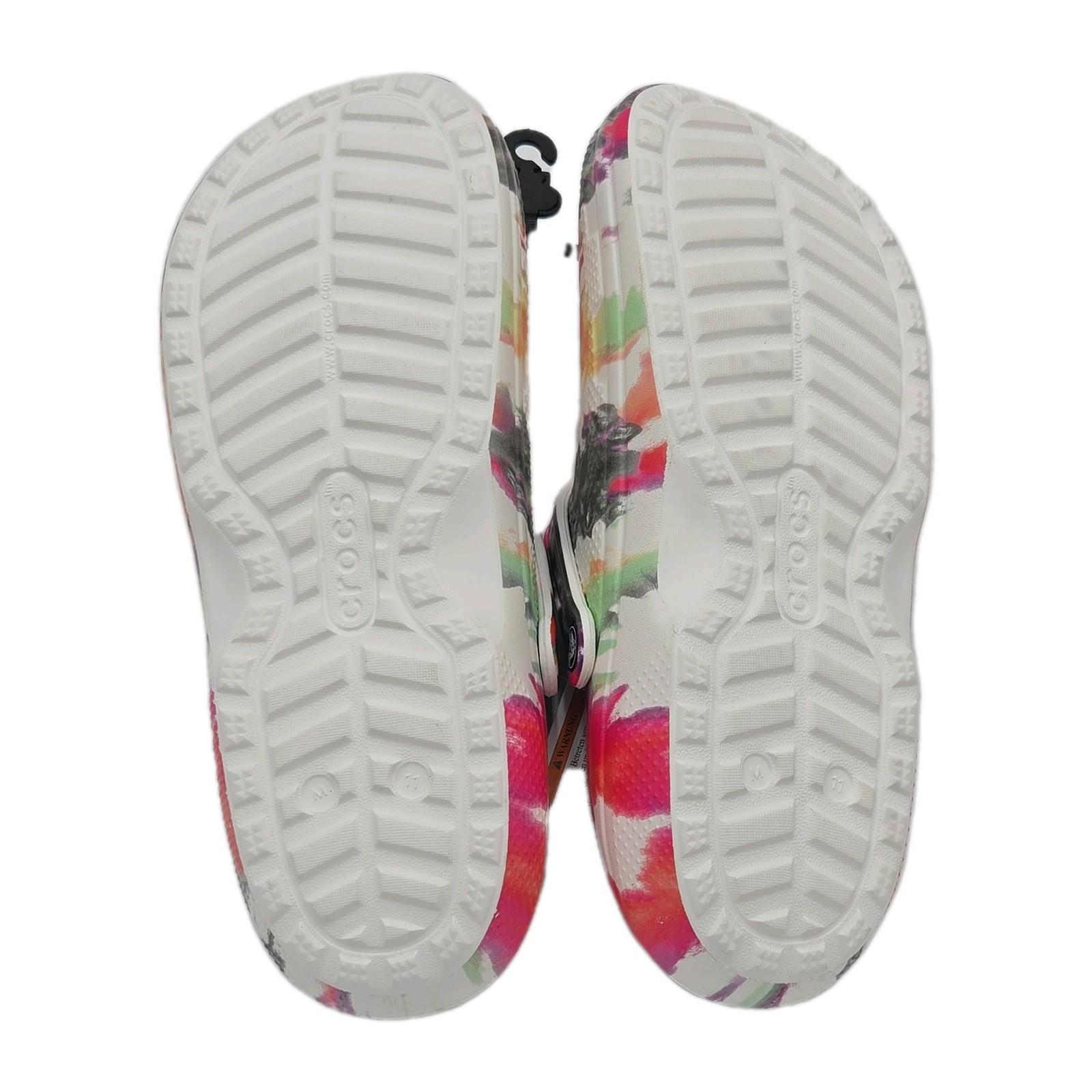 Crocs Classic Lined Colorful Tie Dye Clogs size m 11 NEW 206341-0C4