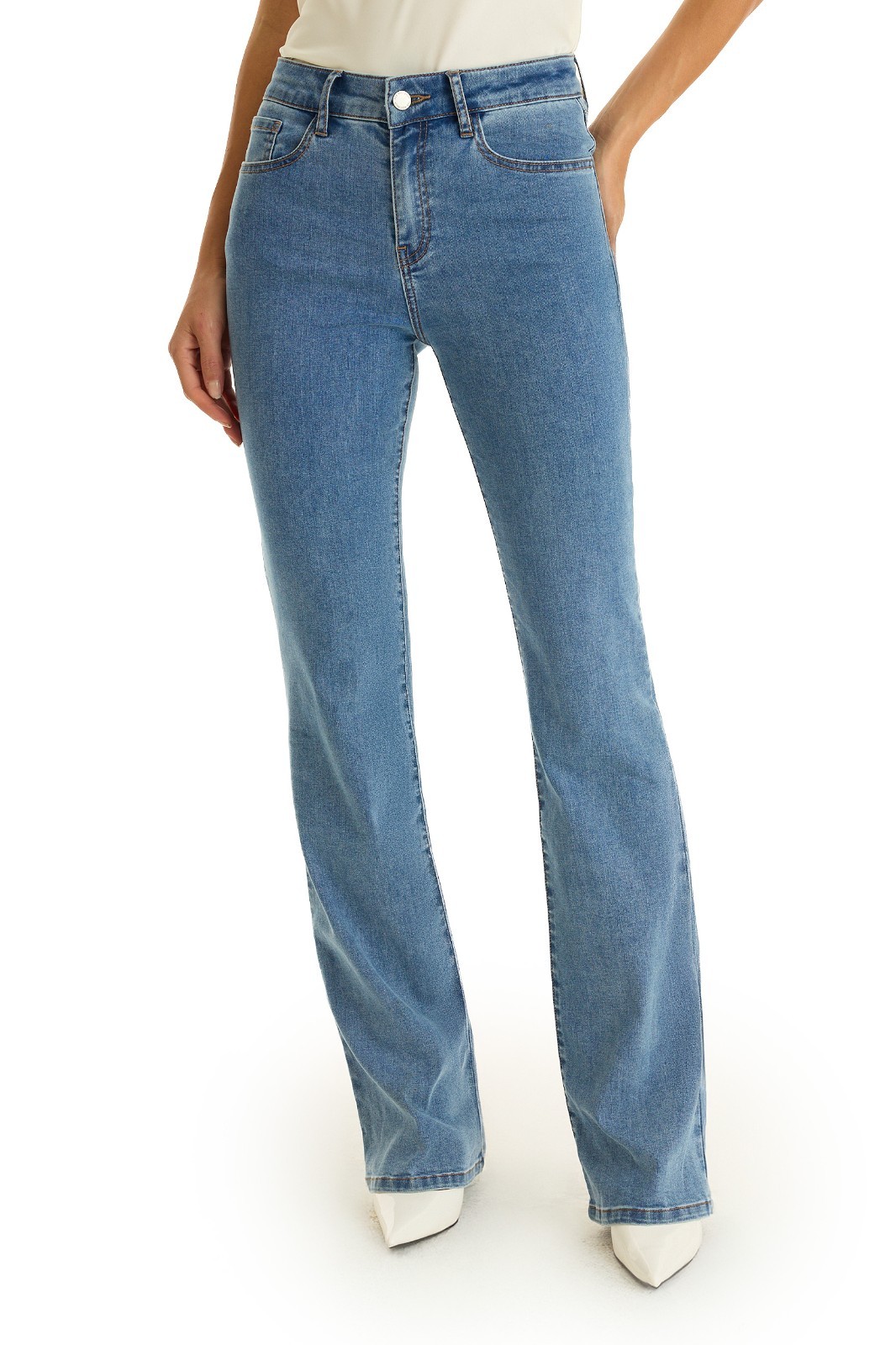 Aria Flare Jean Medium Blue Classic THE NOLI SHOP