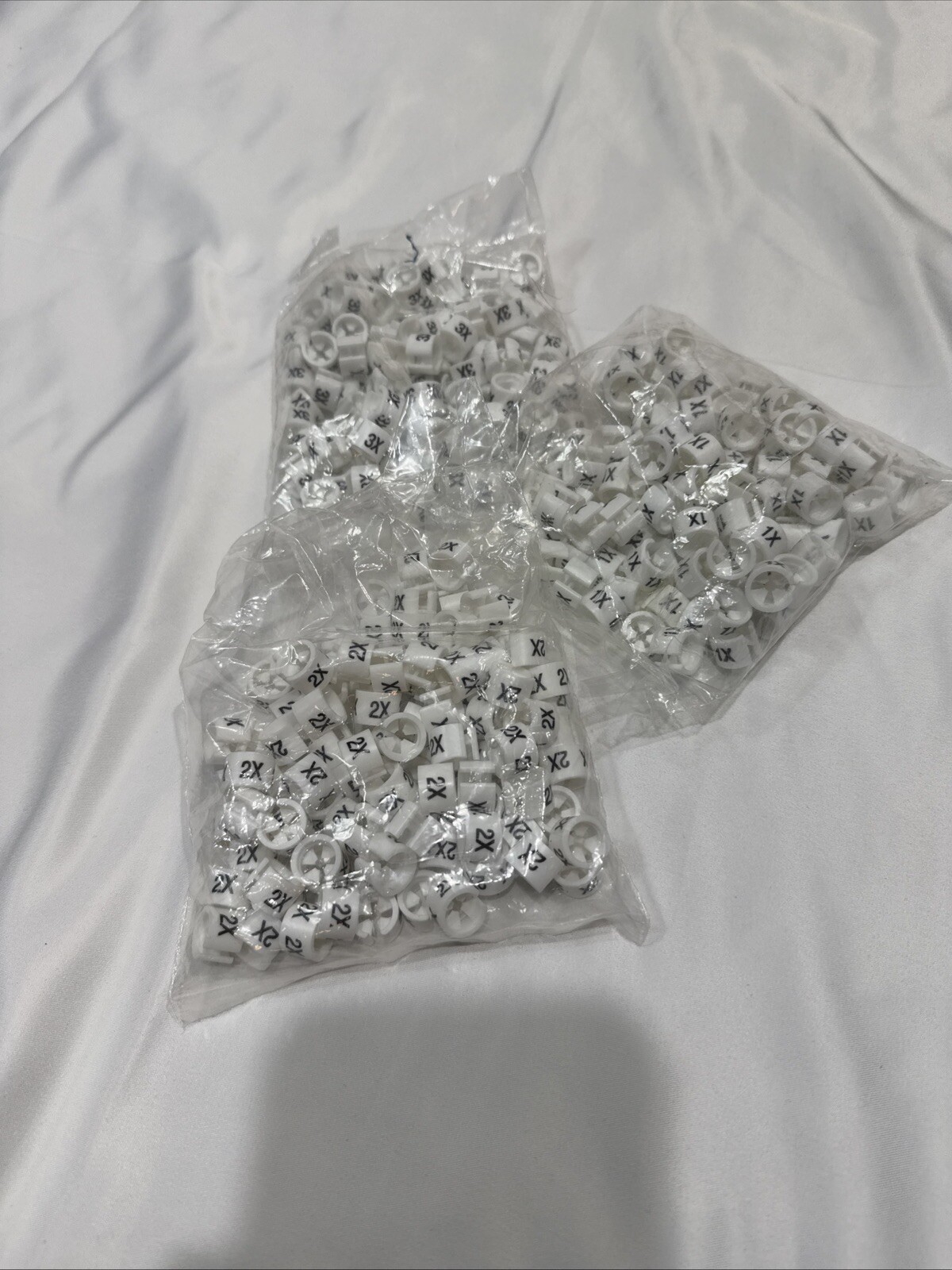 PLUS SIZE 1X 2X 3X 300 Pcs Clothing Rack Size Dividers Tags Plastic Hanger Sizer