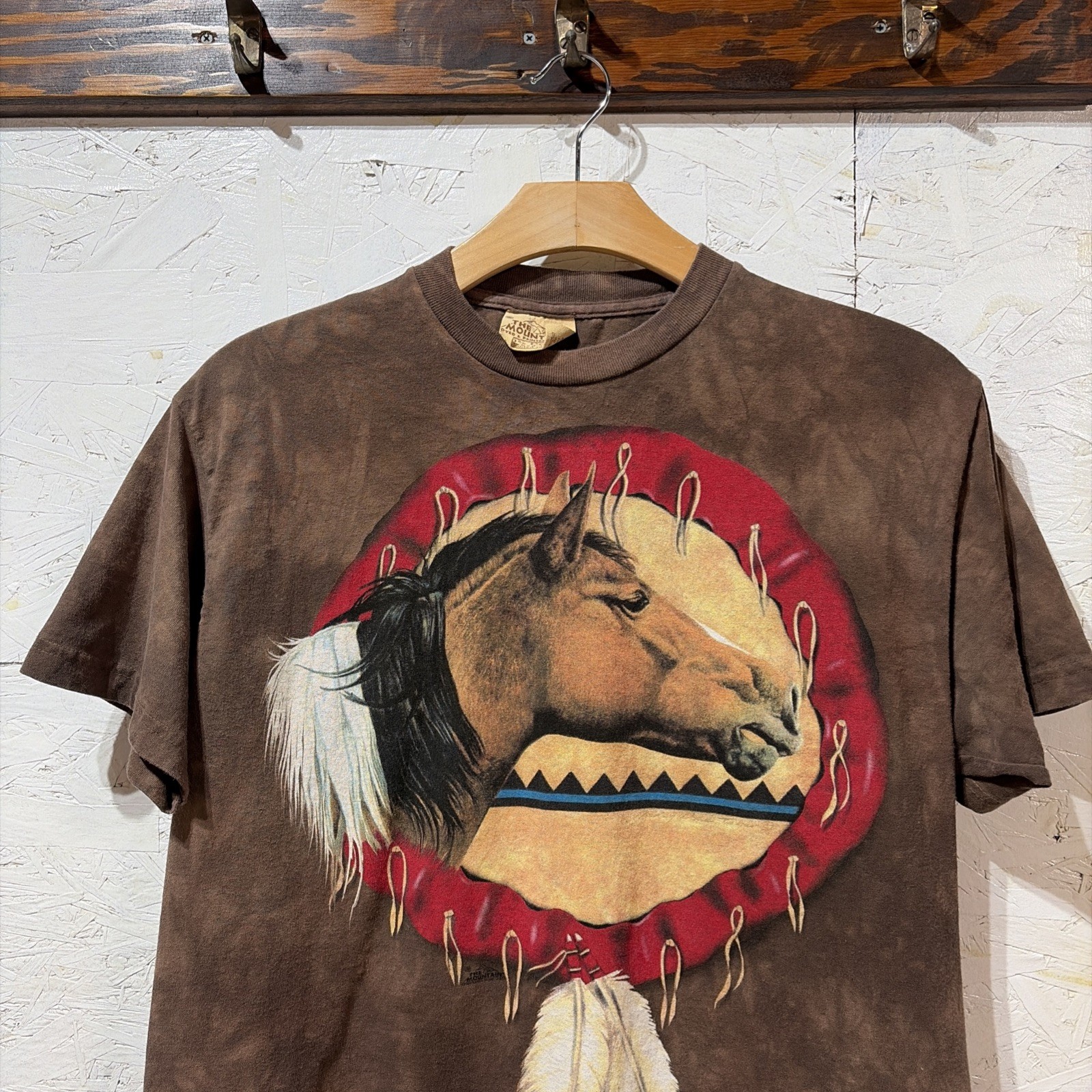 The Mountain Horse Dreamcatcher Native American Brown Size XL 2000 Made In USA