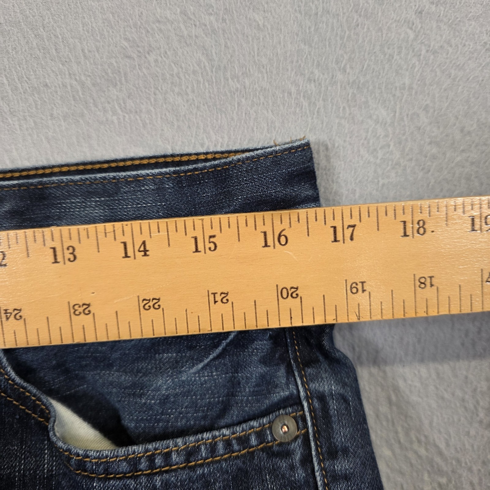 American Eagle Jeans Mens 32×32 Blue Original Straight Cotton Dark Wash Denim