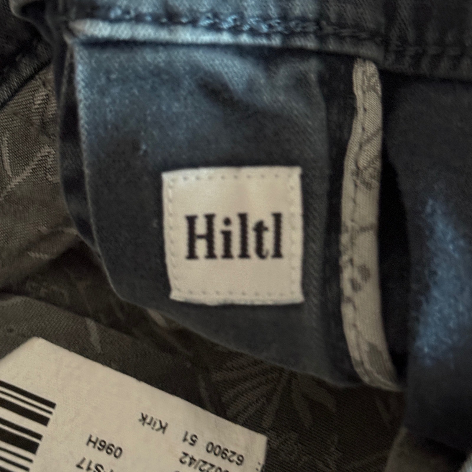 Hiltl Kirk Contemporary Fit Pants Mens 34 Gray Straight Leg Quiet Luxury Casual