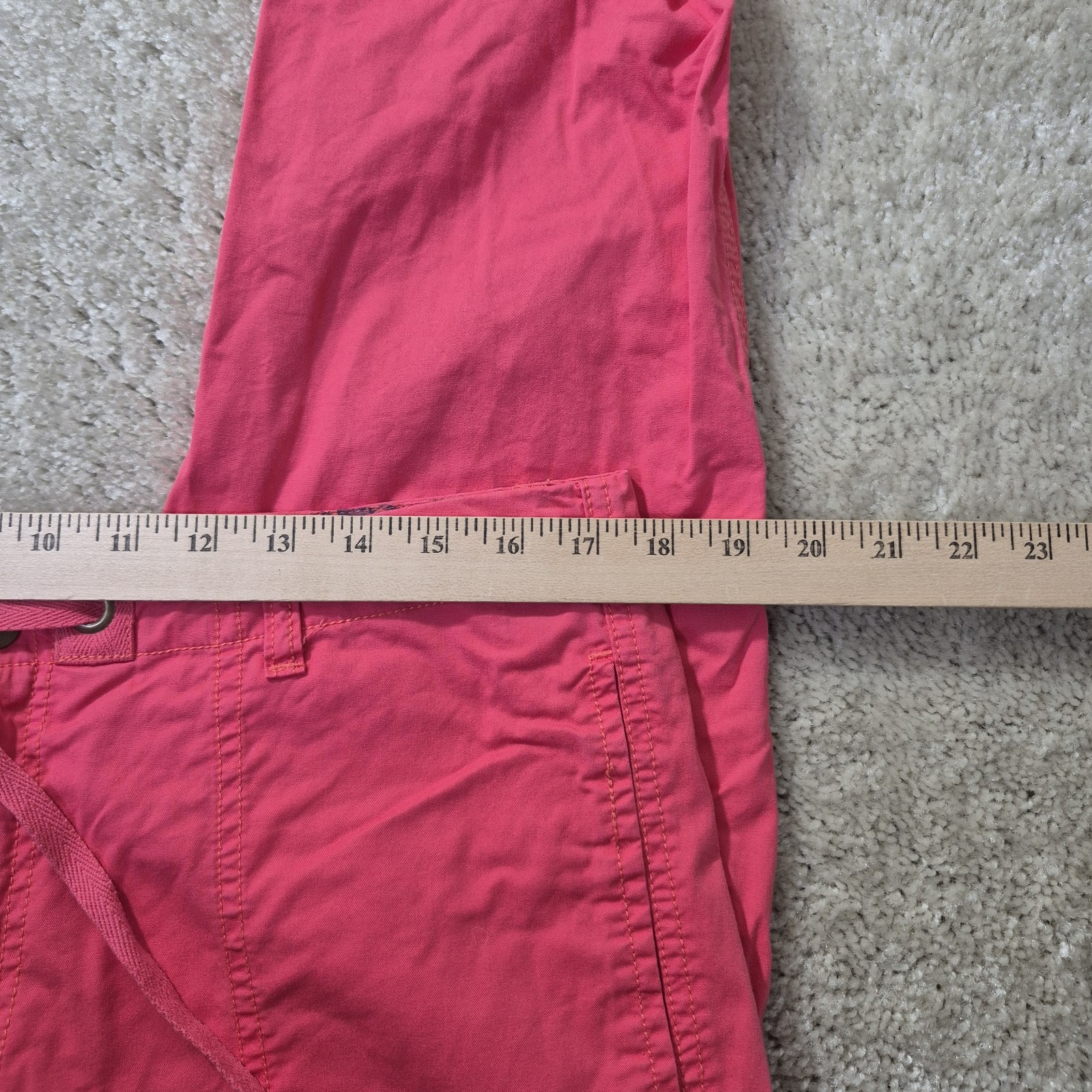 Sundance Rippling Tides Pants Womens Medium Petite PM Pink Utility Outdoor Beach