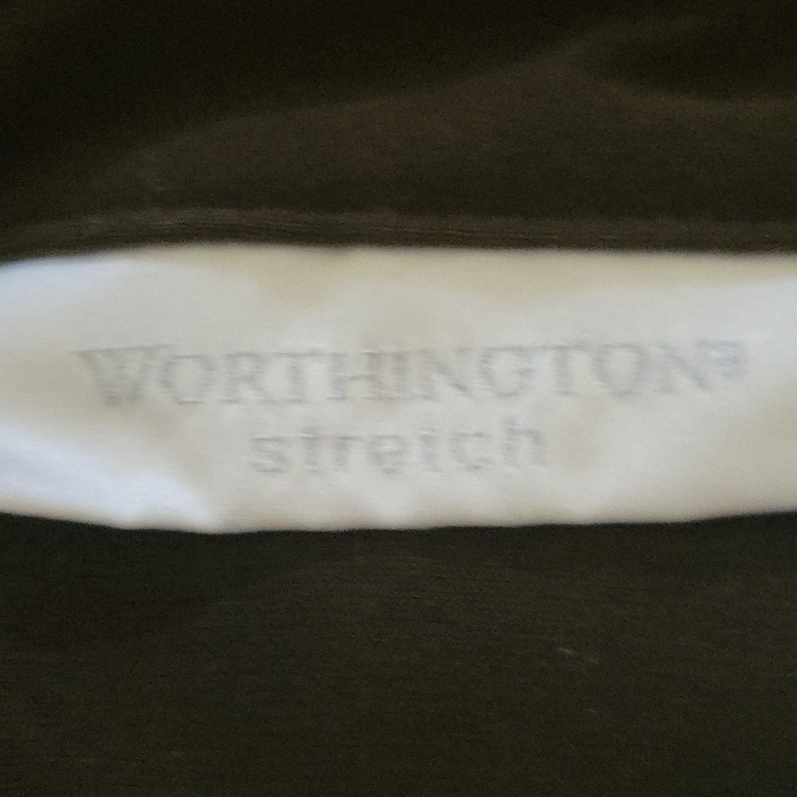Worthington Women’s Stretch Button-Down Blouse, Brown Solid, Collared Sz S