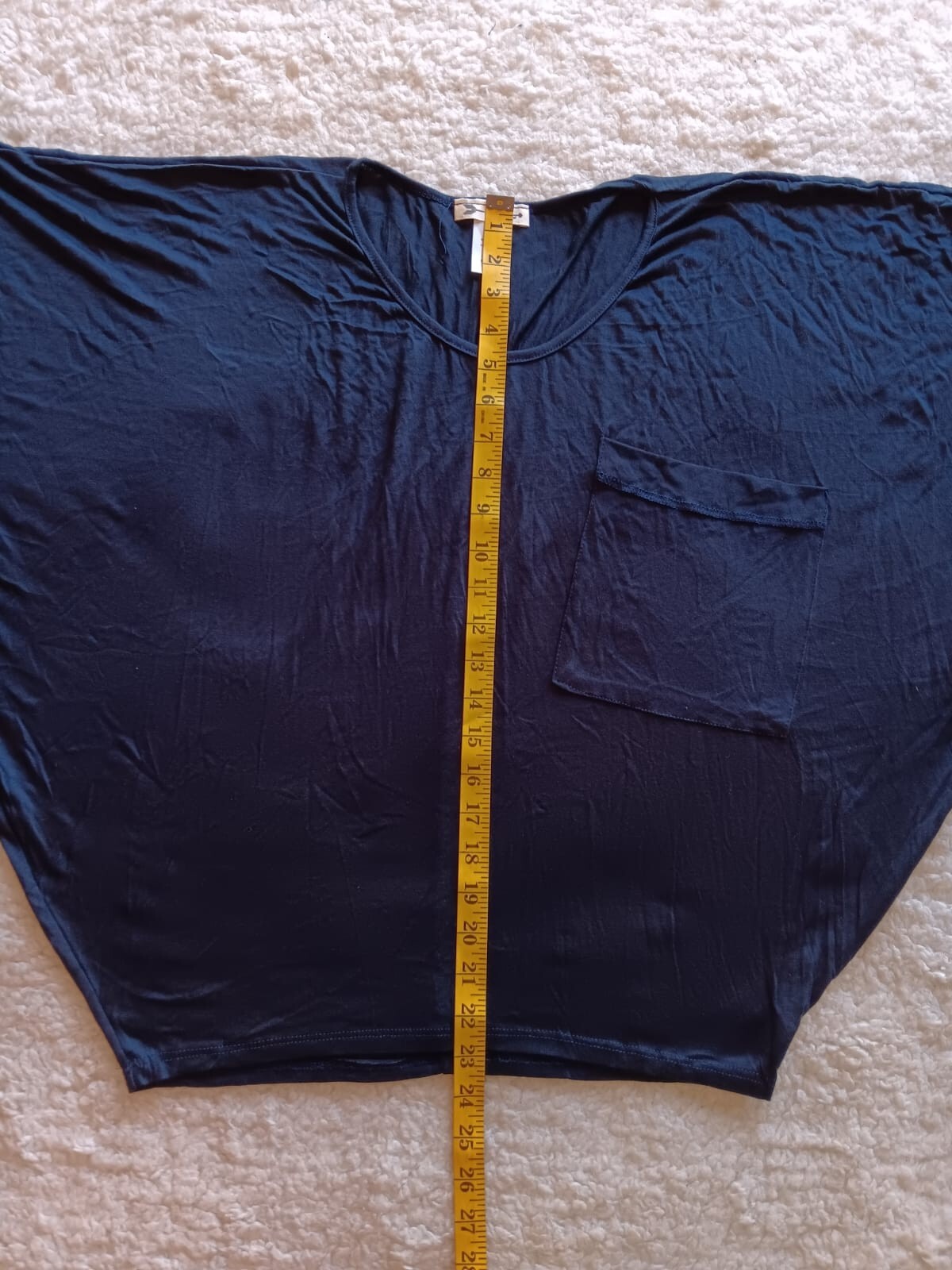 R2D Apparel Women’s (M)Navy Blue Short Dolman Batwing Sleeve Casual T-Shirt NWOT