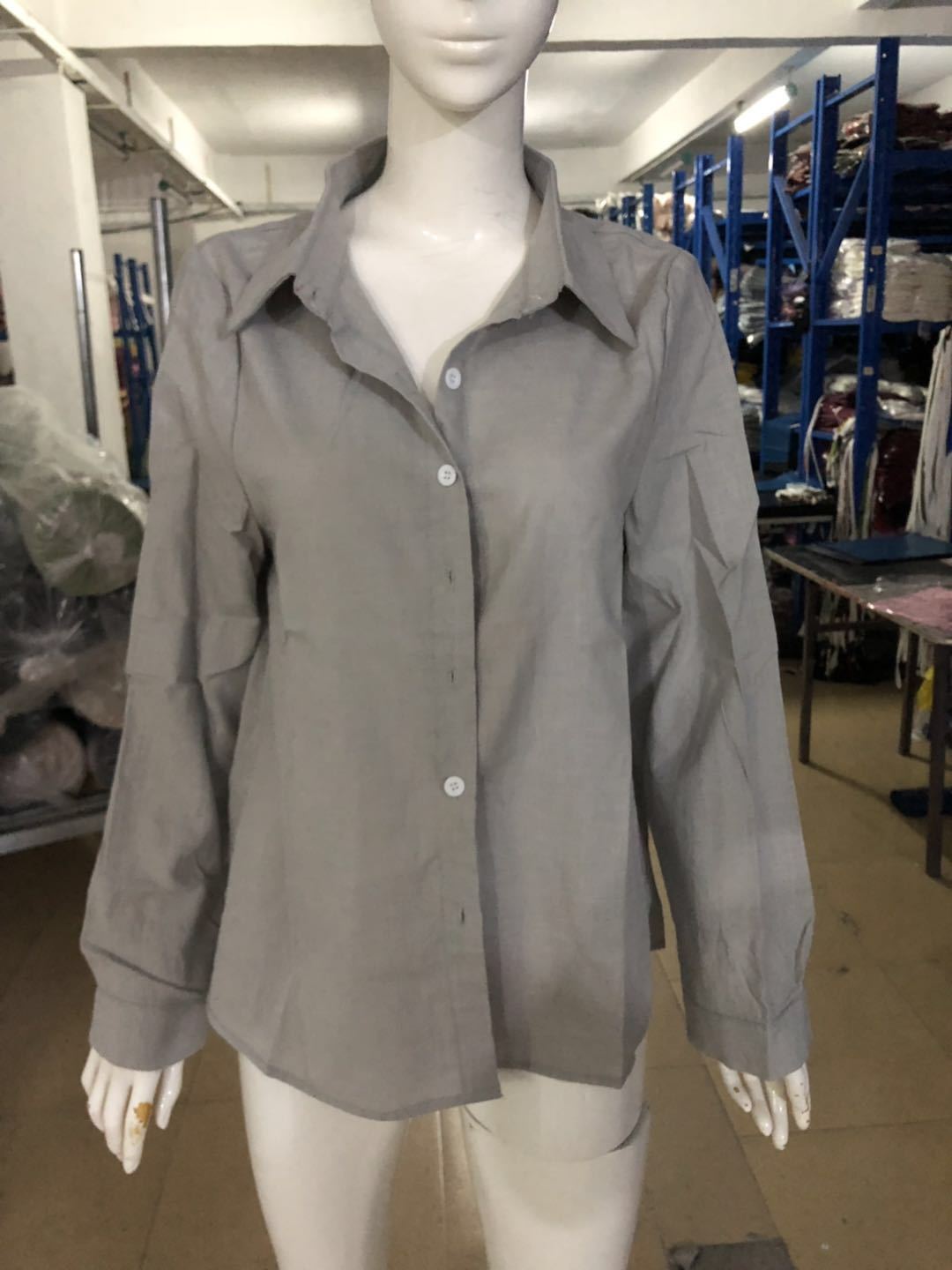 Women’s Long Sleeve Cotton Linen Shirt Elegant Casual Button Down Blouse Tops