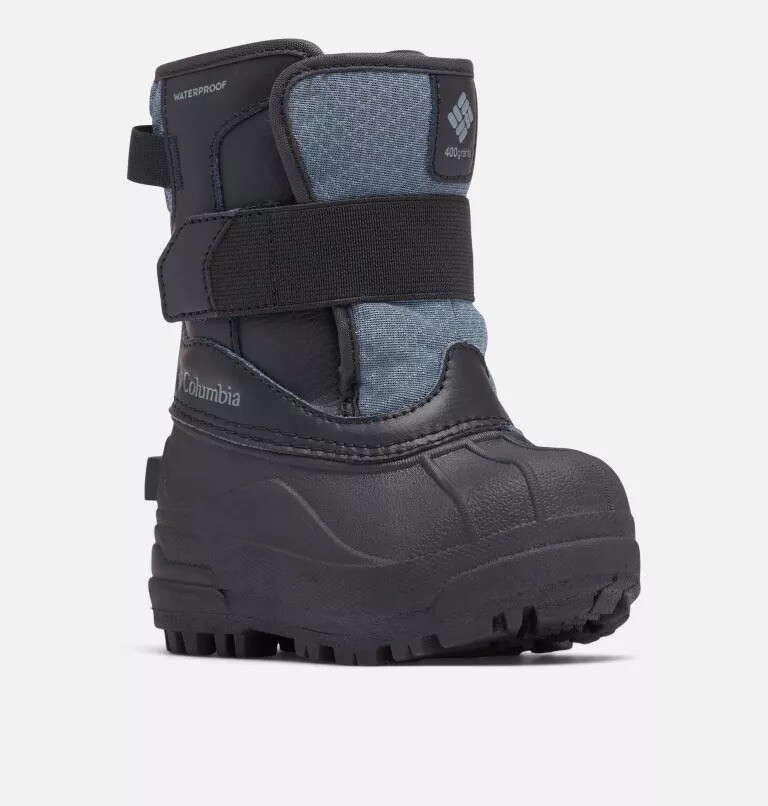 NIB – Columbia Toddler Bugaboot™ Celsius Strap Size 5 Black/Graphite Snowboot
