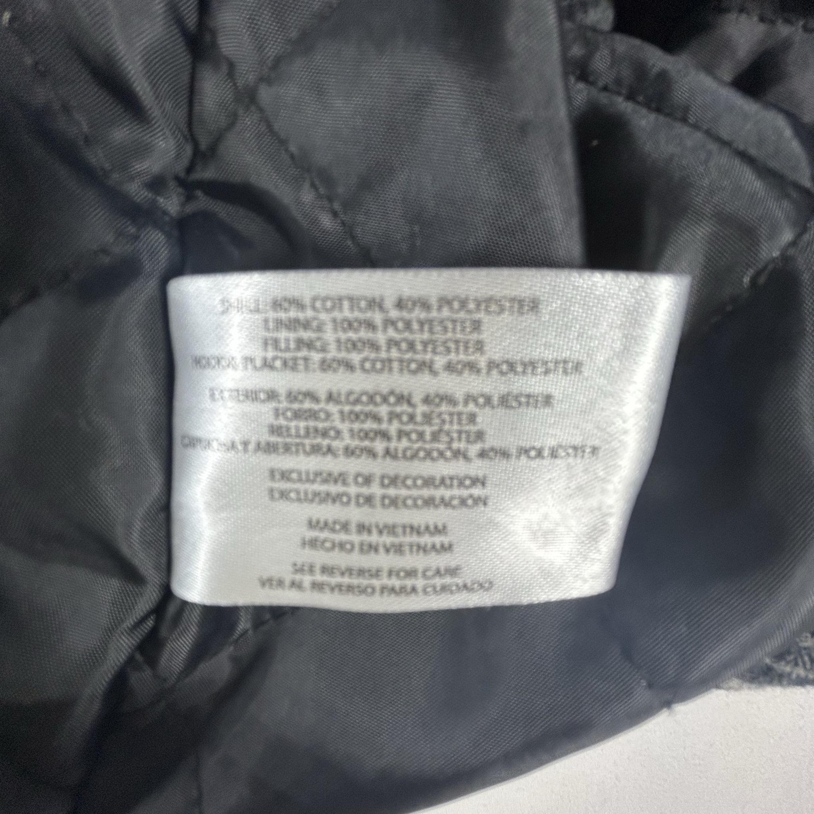 Eddie Bauer Jacket Mens Medium Gray Plaid Quilted Hooded Flannel Lined Coat