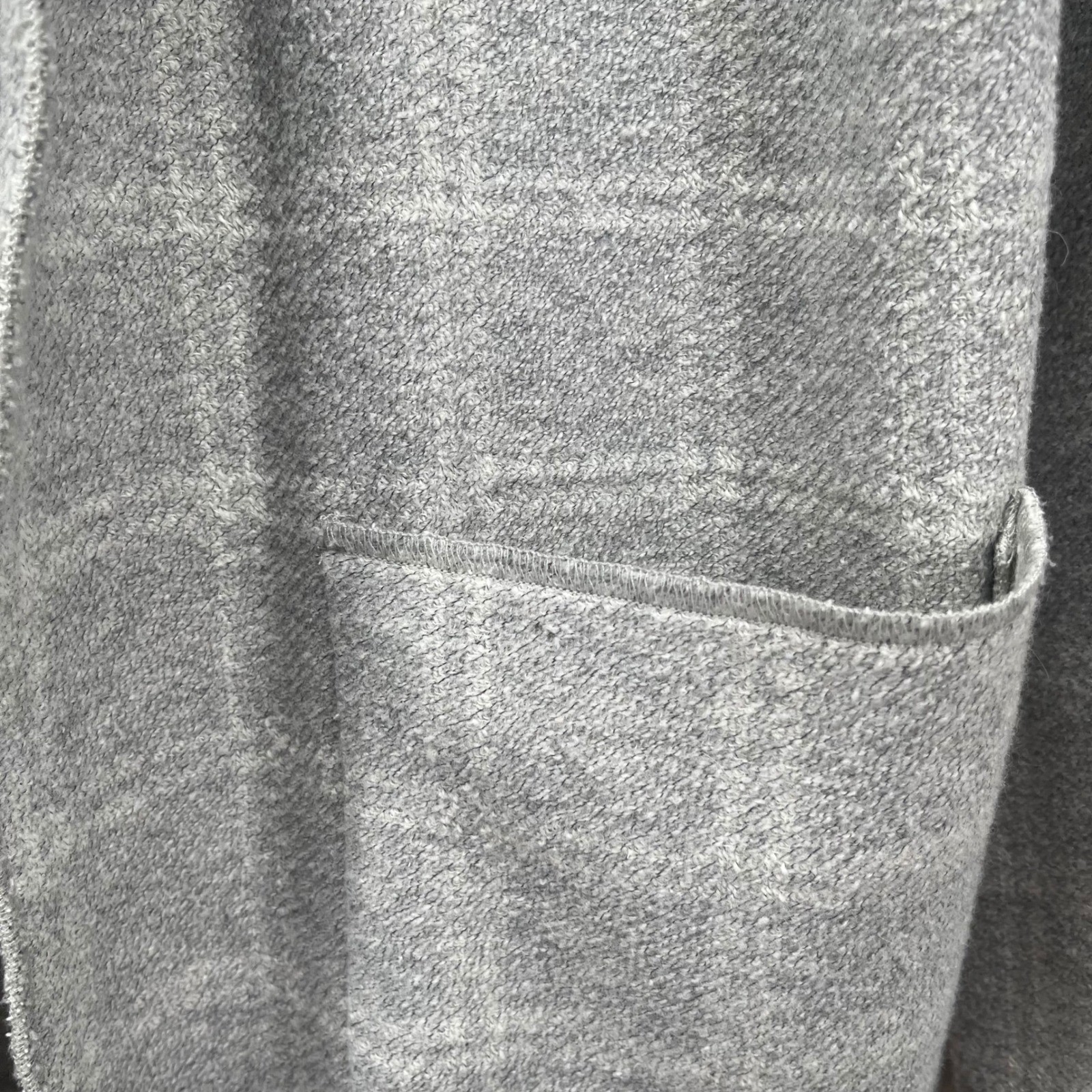 Eileen Fisher Plaid Wool Blend Oversized Jacket Cardigan Womens SMALL DARK PEARL