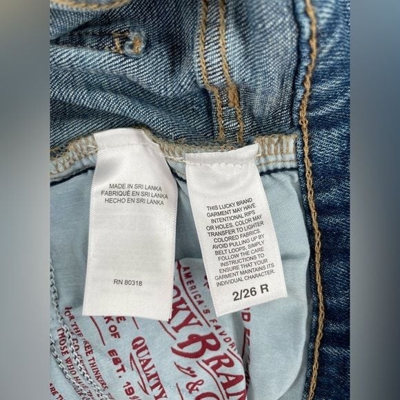 Lucky Legend Easy Rider Jeans. Color: Patch Match Wash. Size 2/ 26 R
